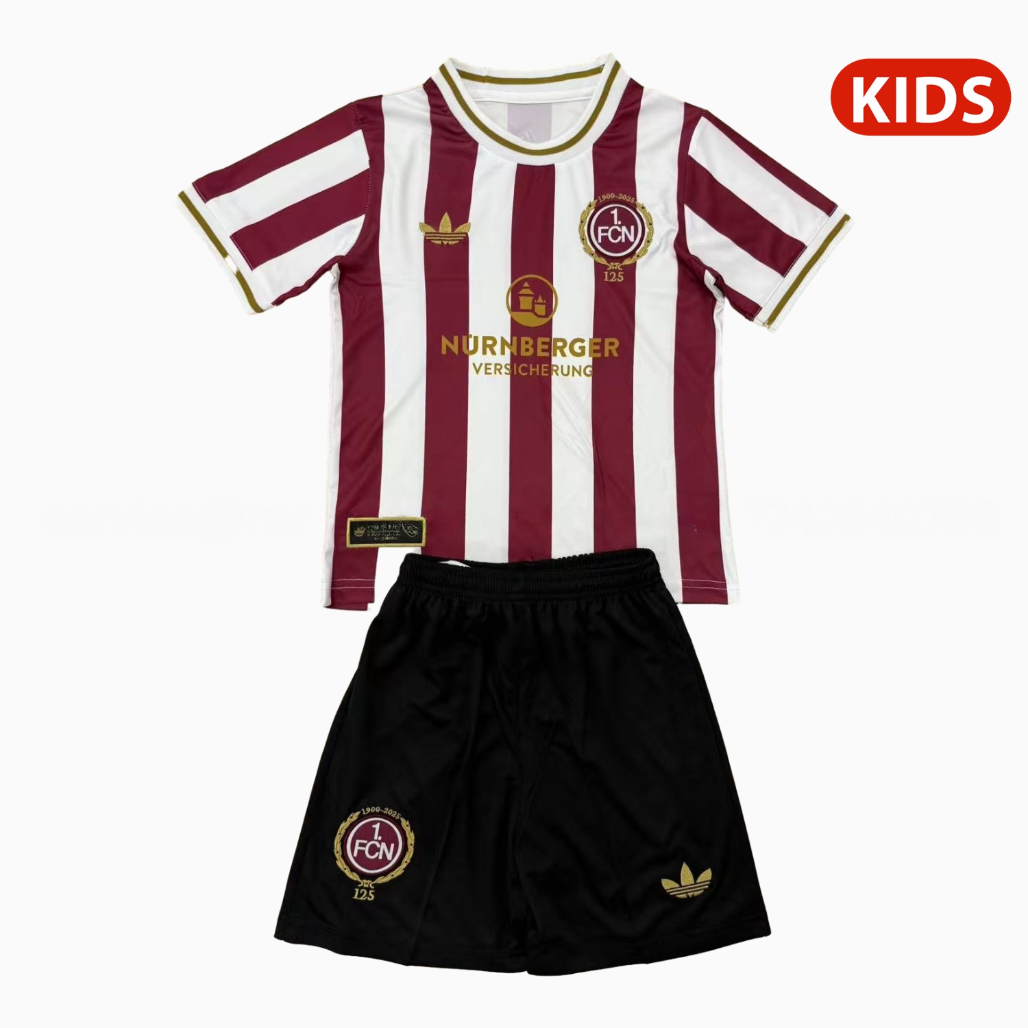 Nürnberg 24-25 125-Year Anniversary Kids Kit with Sponsor - ReplicasJersey
