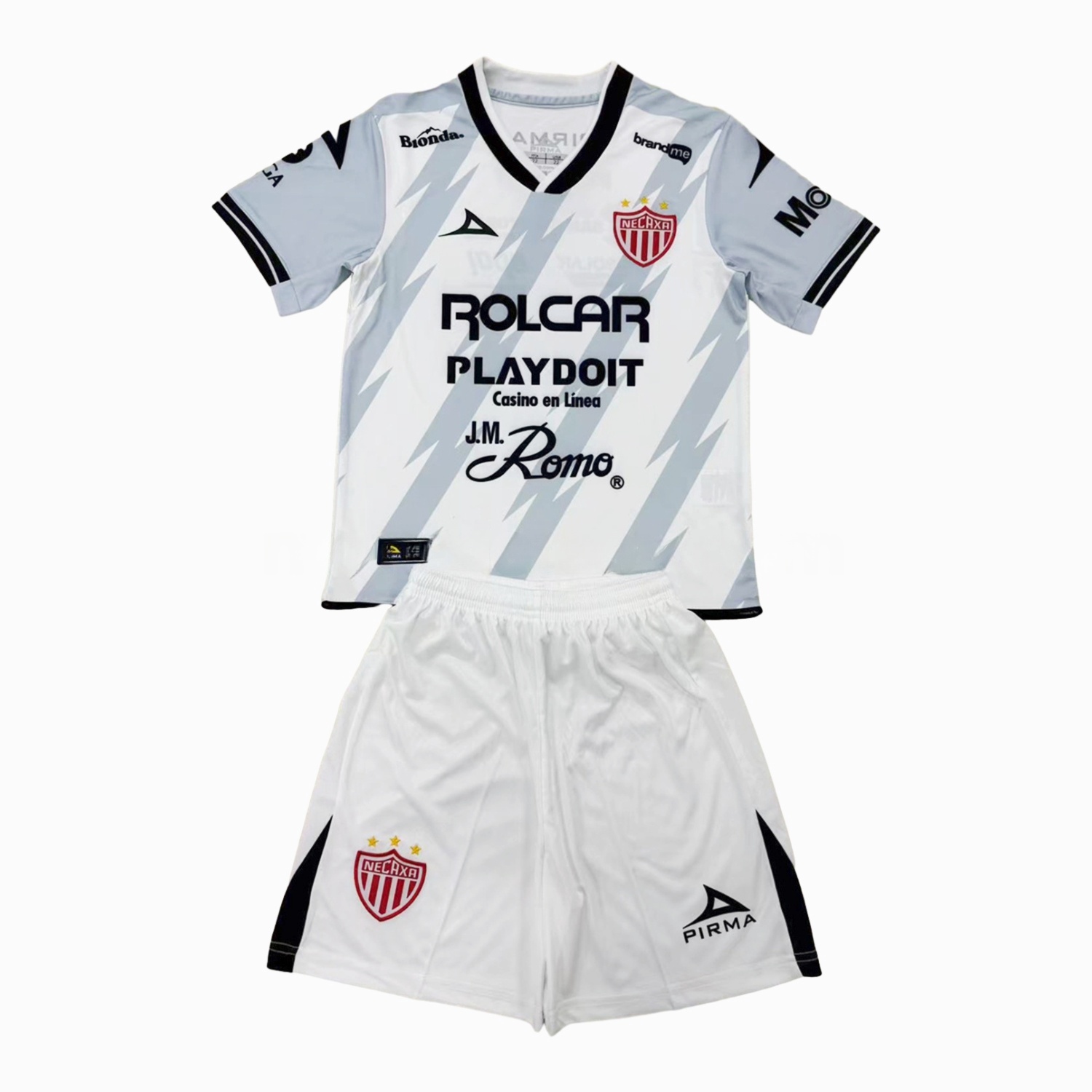 Necaxa 24-25 Away Men's Adult Jersey Set - Fans Version - ReplicasJersey