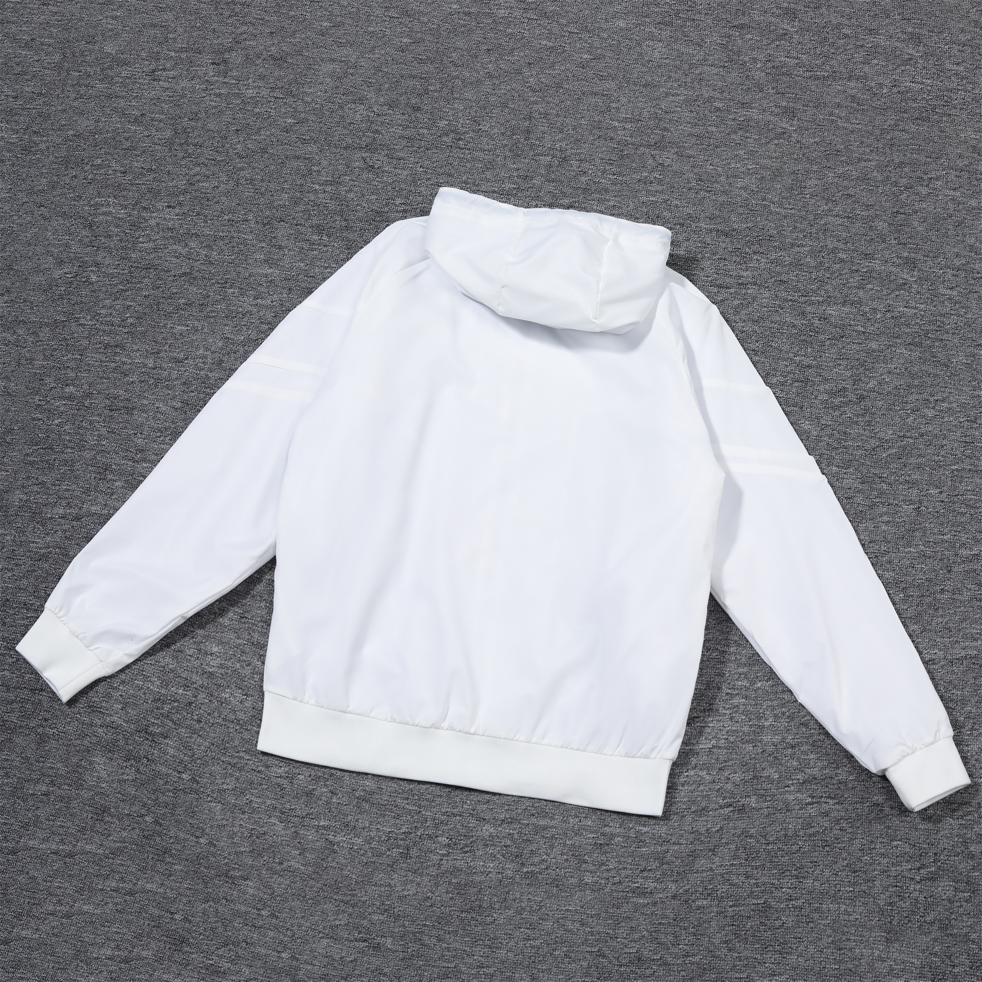 England 2024 National Team Anthem White Hooded Windbreaker - Player Version - ReplicasJersey