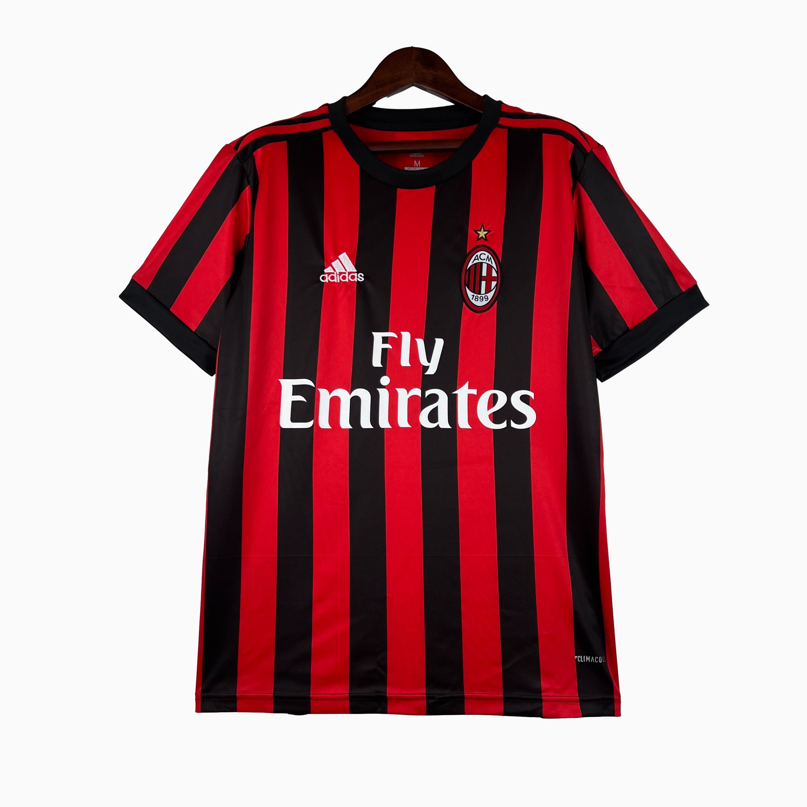 Retro AC Milan 2017-18 Home Stadium Jersey - ReplicasJersey