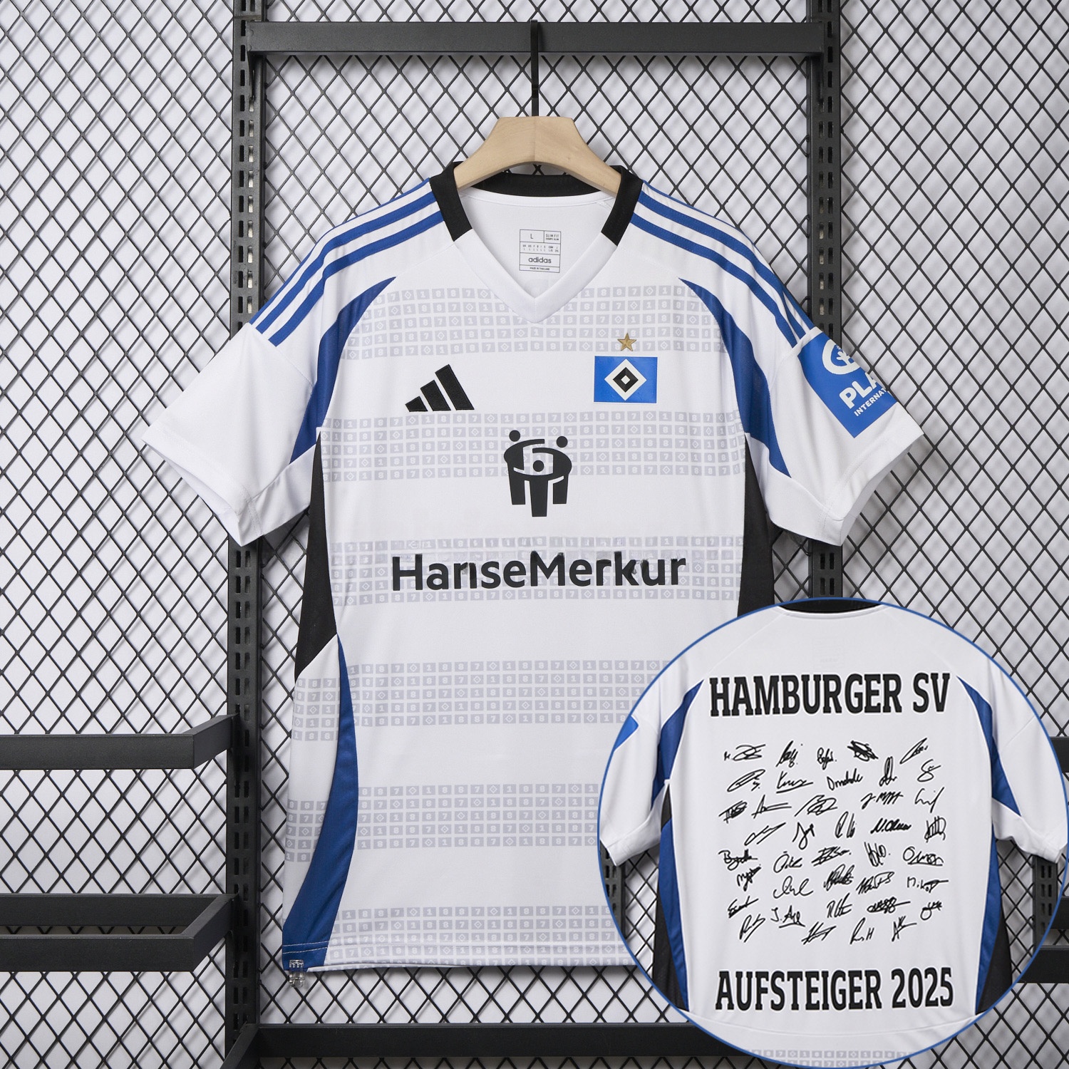 【Team Signatures Version】Hamburger SV 24-25 Home Jersey - Fans Version - ReplicasJersey