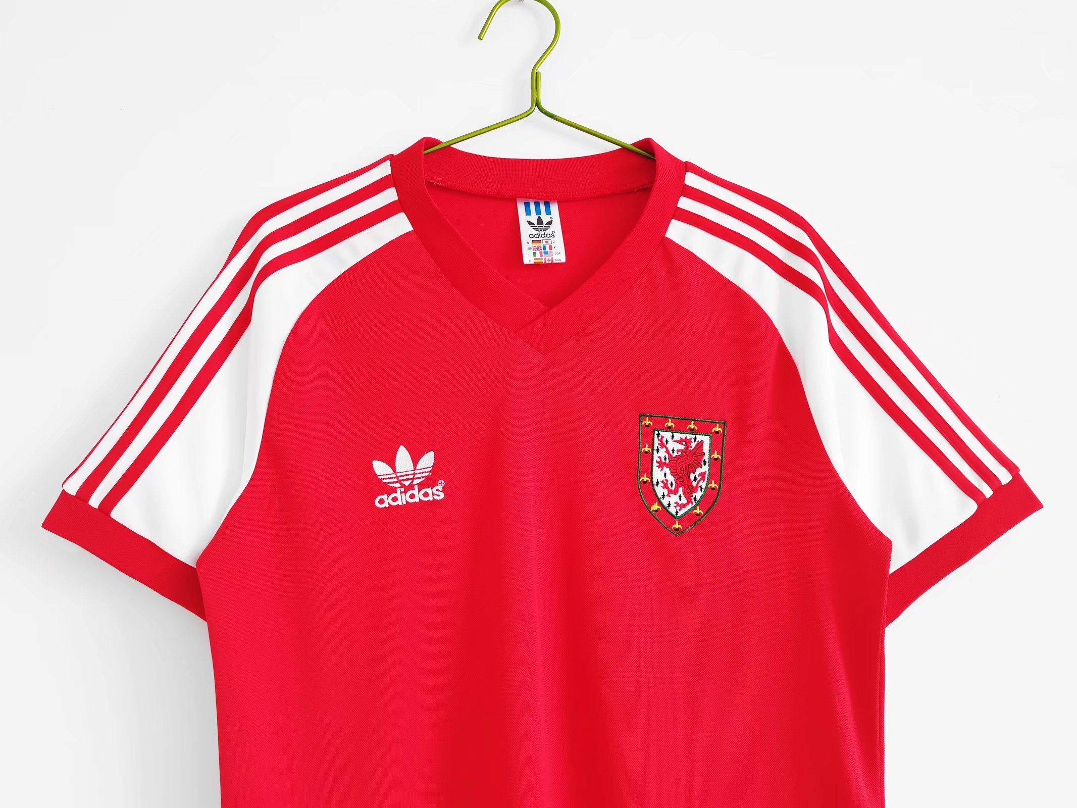 Retro Wales 1982 Home Stadium Jersey - ReplicasJersey