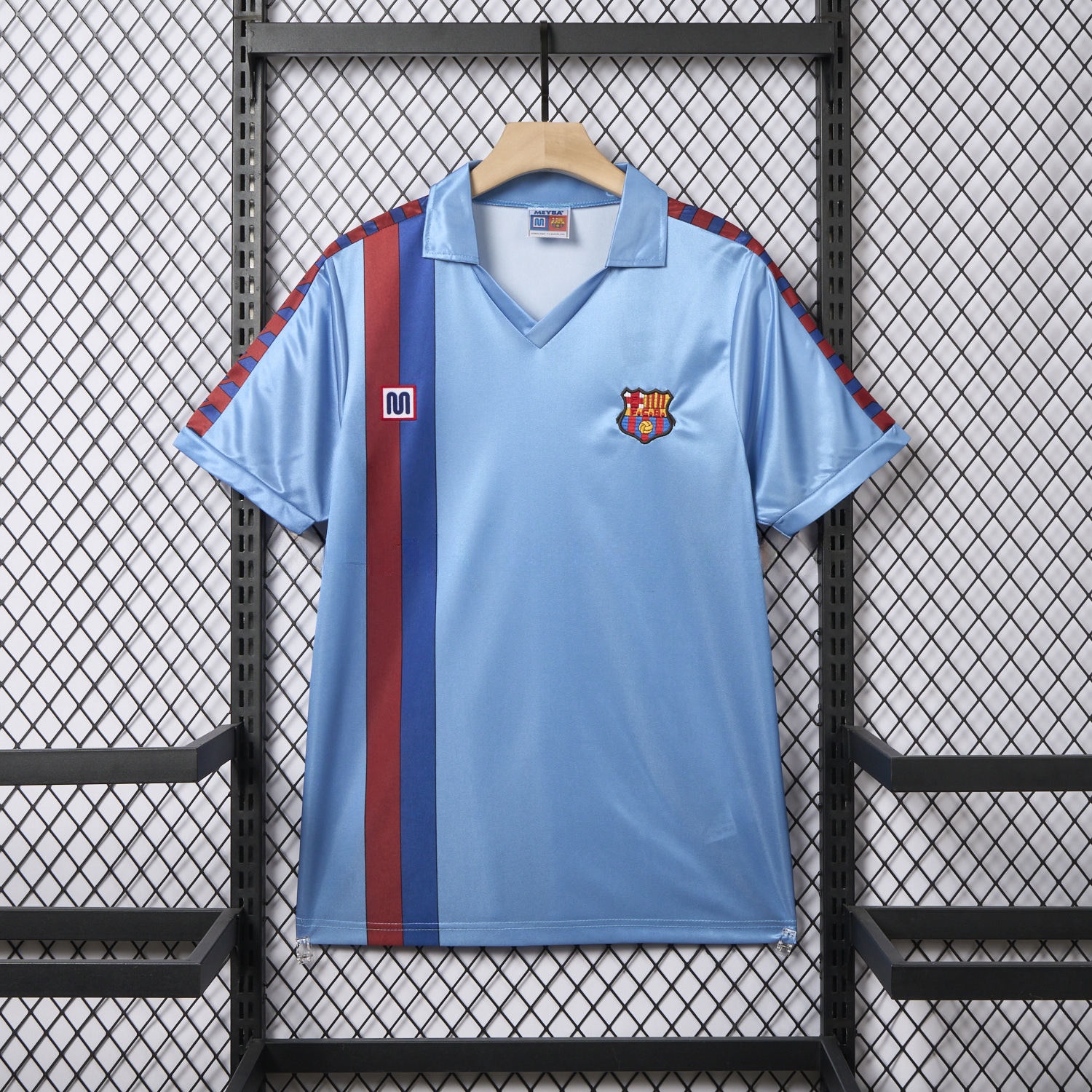 Retro B.A.R.S.A 1982-84 Away Blue Jersey - ReplicasJersey