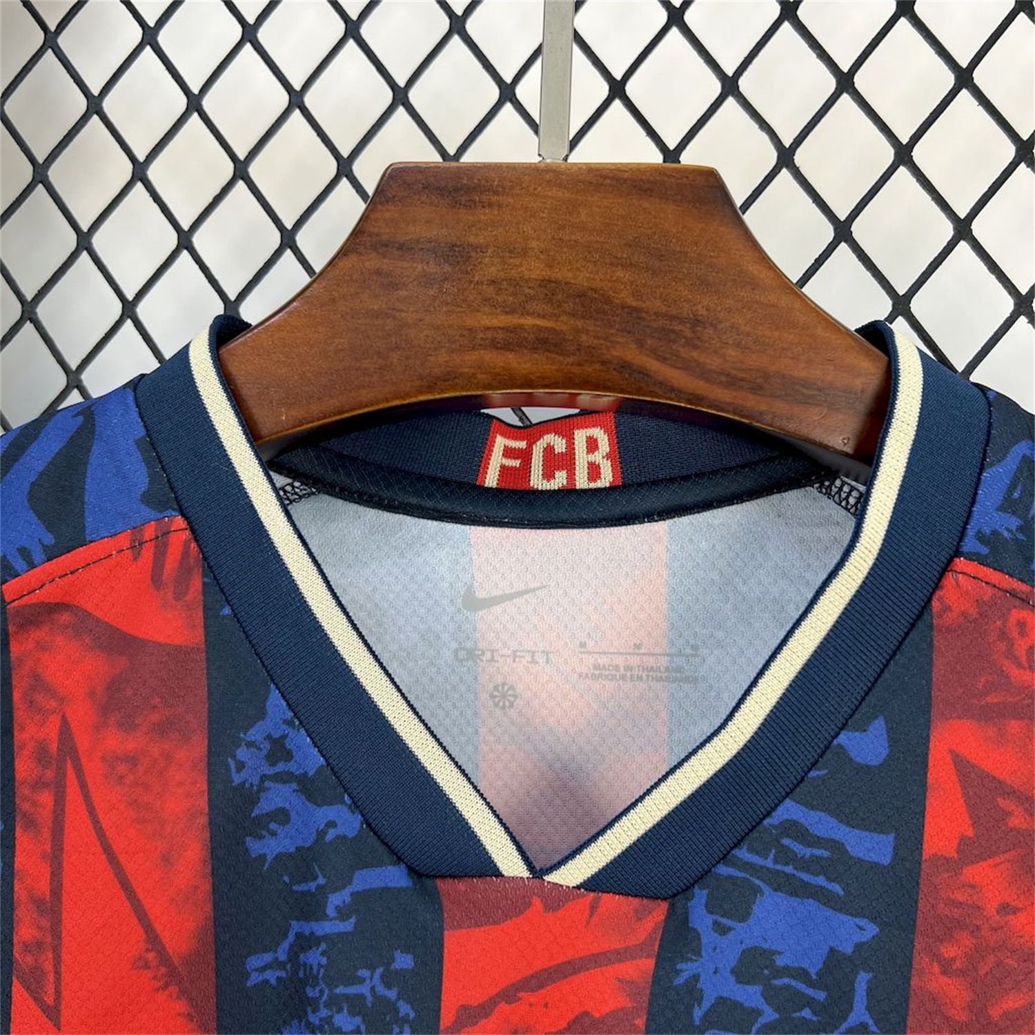B.A.R.S.A 25-26 Red & Blue Random Graffiti Pattern Jersey - Fans Version - ReplicasJersey
