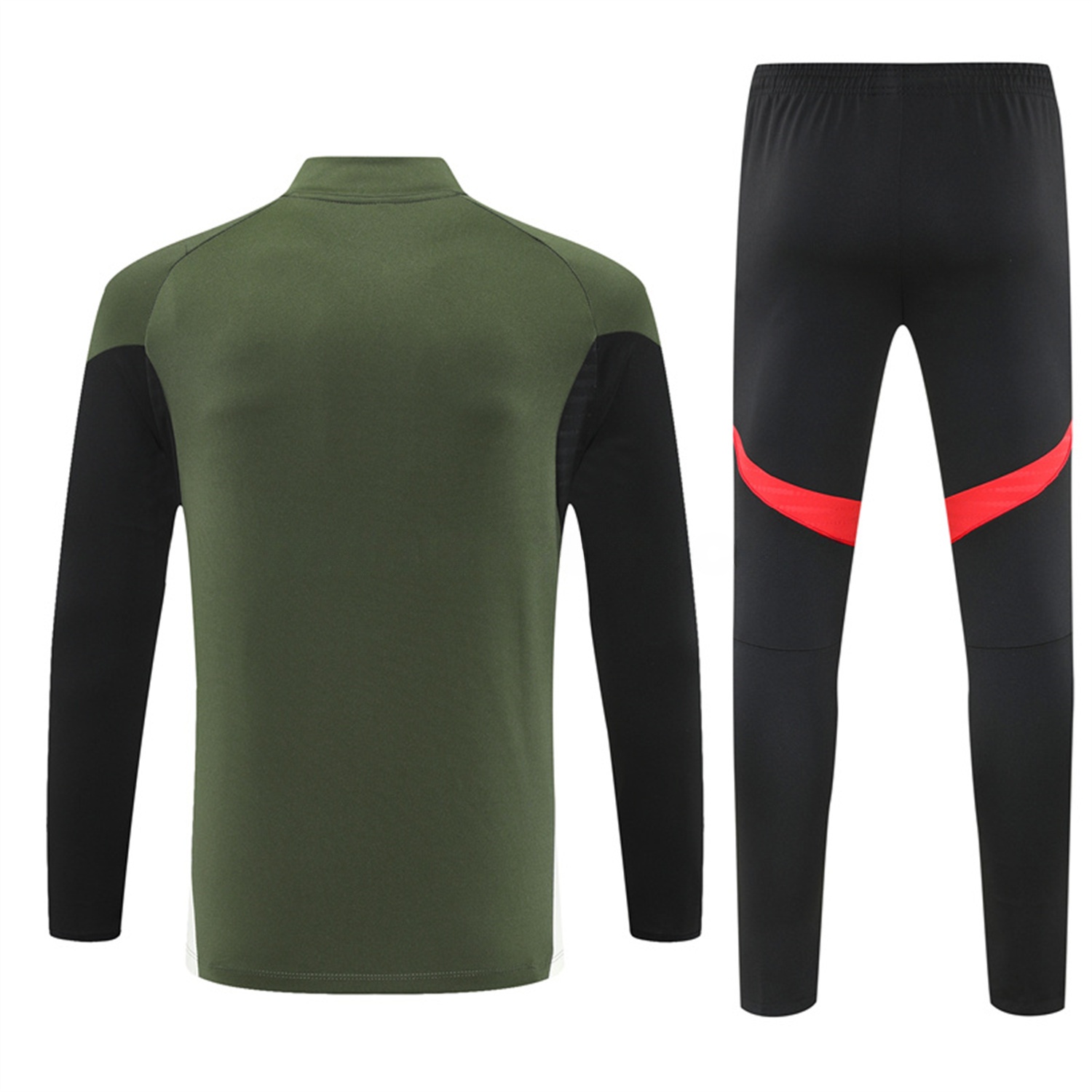 Bayern Munich 25-26 Kid Long Sleeves Training Set - Green Top & Black Pants - ReplicasJersey