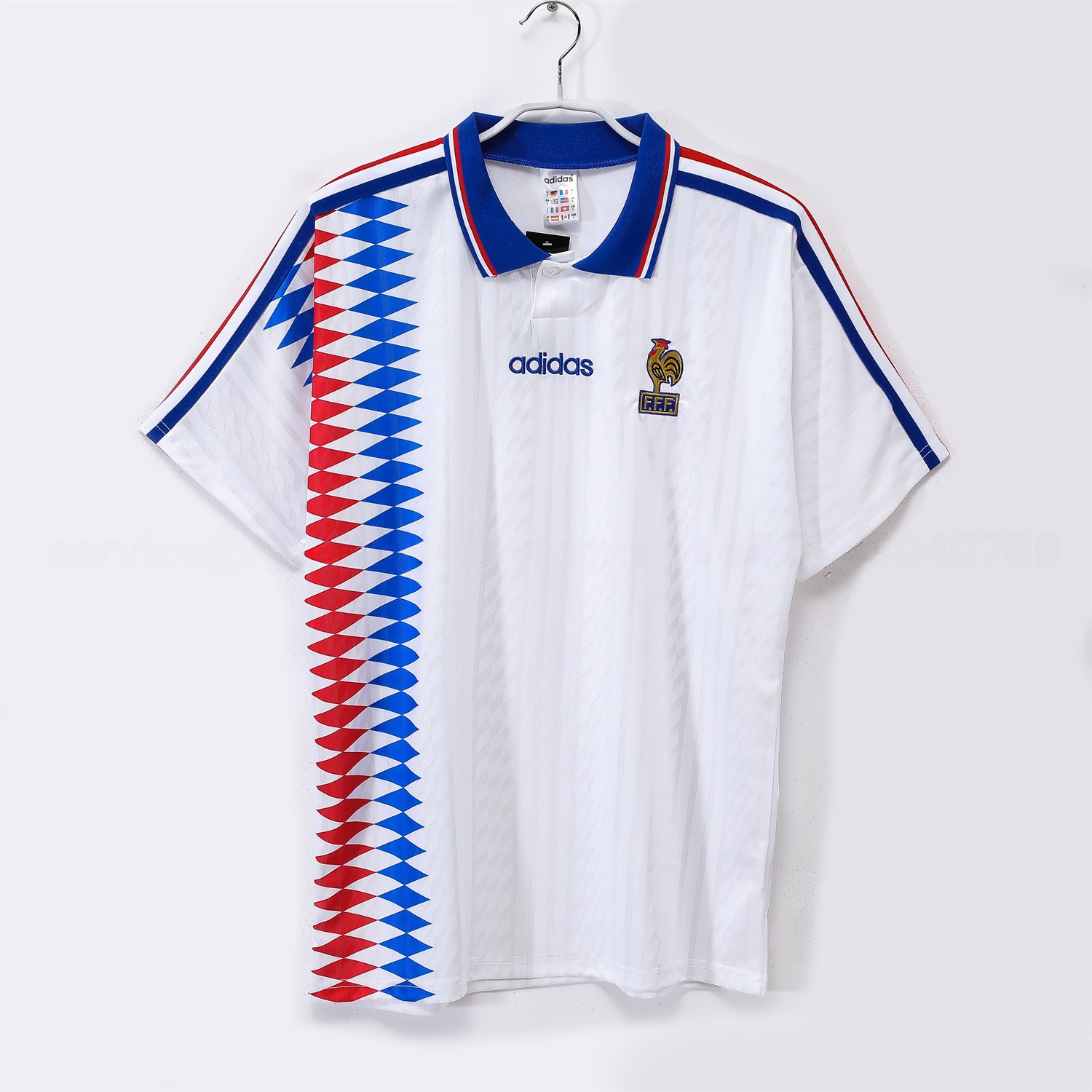 Retro France 1994 Away Jersey - ReplicasJersey