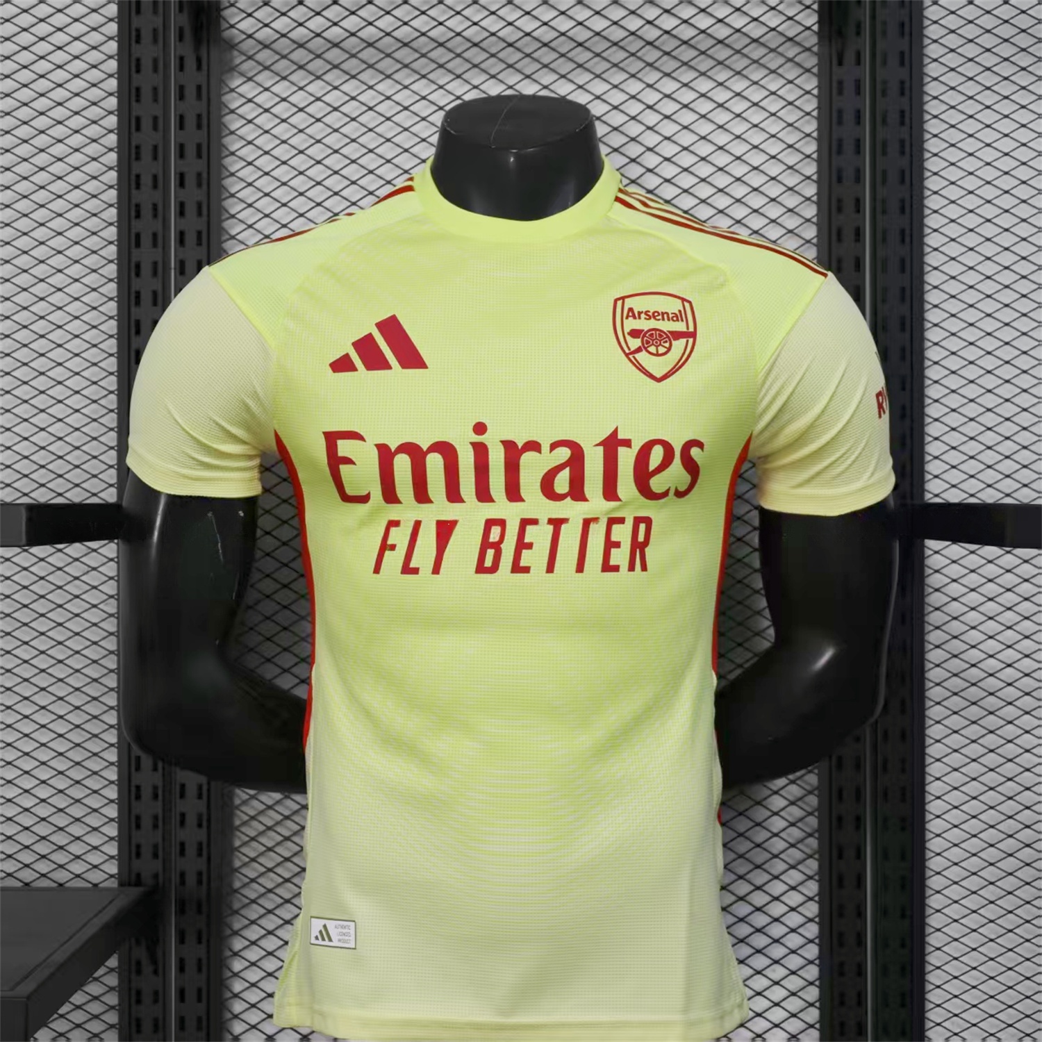 Arsenal 25-26 Light Yellow Goalkeeper Jersey - Player Version - ReplicasJersey