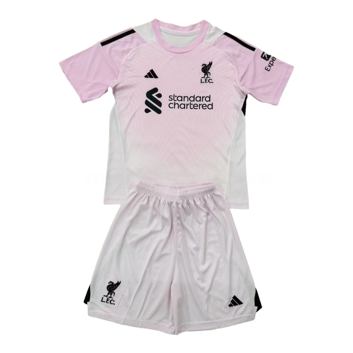 Liver.pool 25-26 Light Pink Goalkeeper Kids Kit - ReplicasJersey