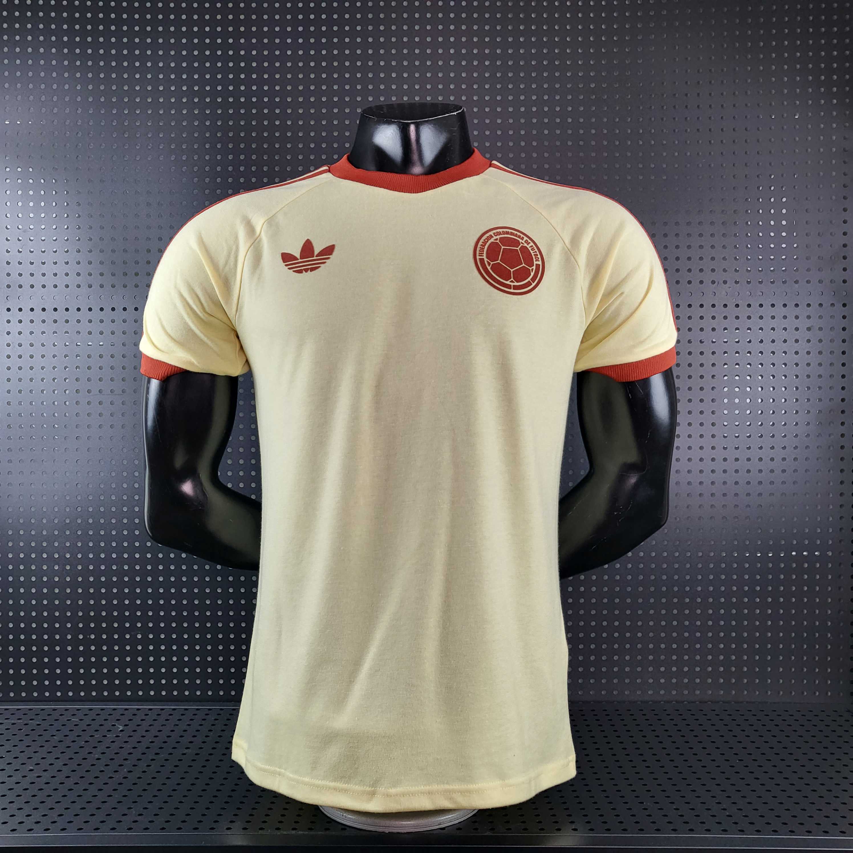 Colombia 2024 Classic Originals 3-Stripes Casual Shirt - Player Version - ReplicasJersey