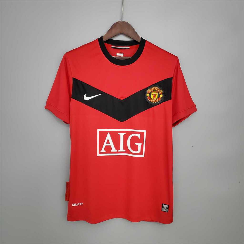 Manchester United Retro 09-10 Home Stadium Jersey - ReplicasJersey