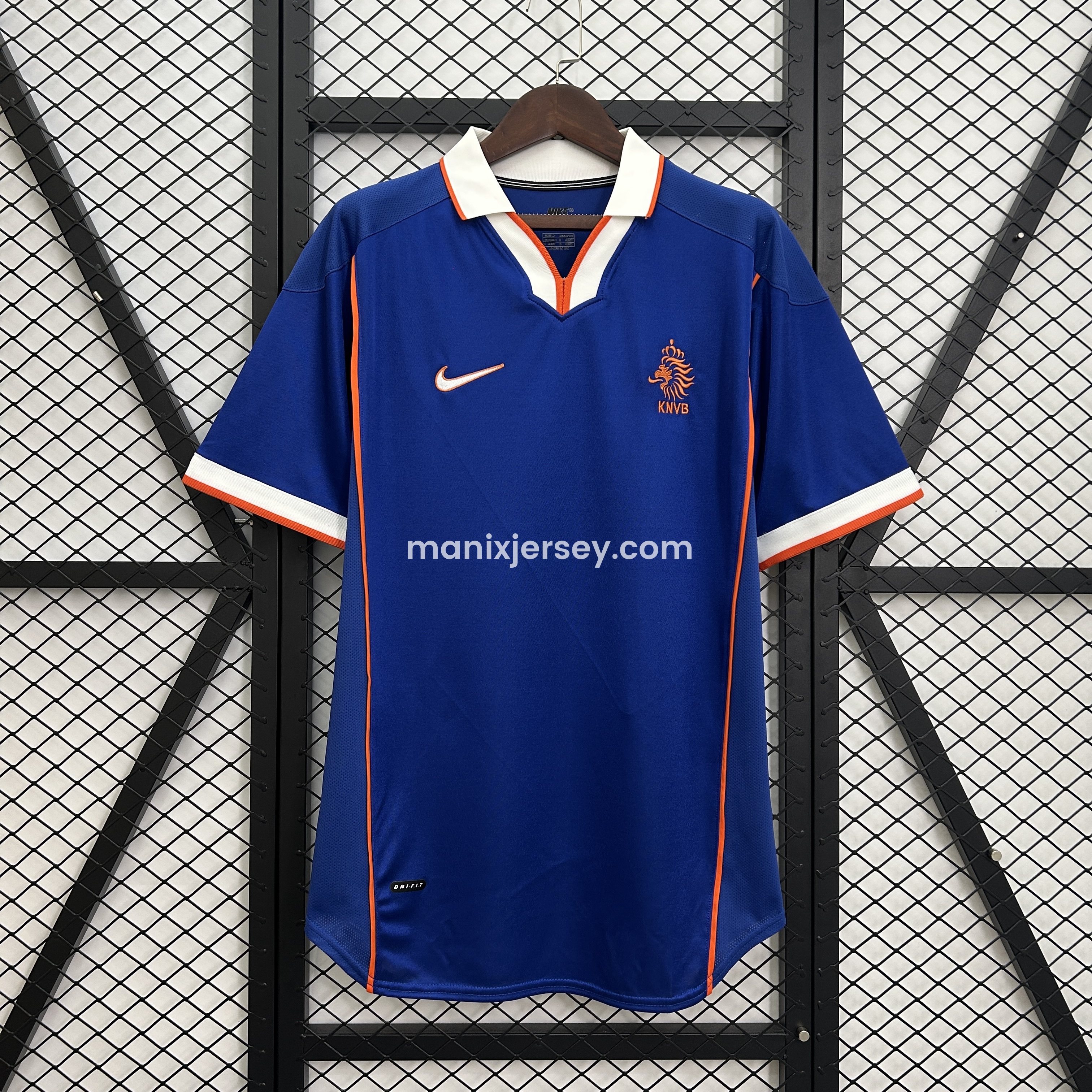 Retro Netherlands 1998 Away Jersey - ReplicasJersey