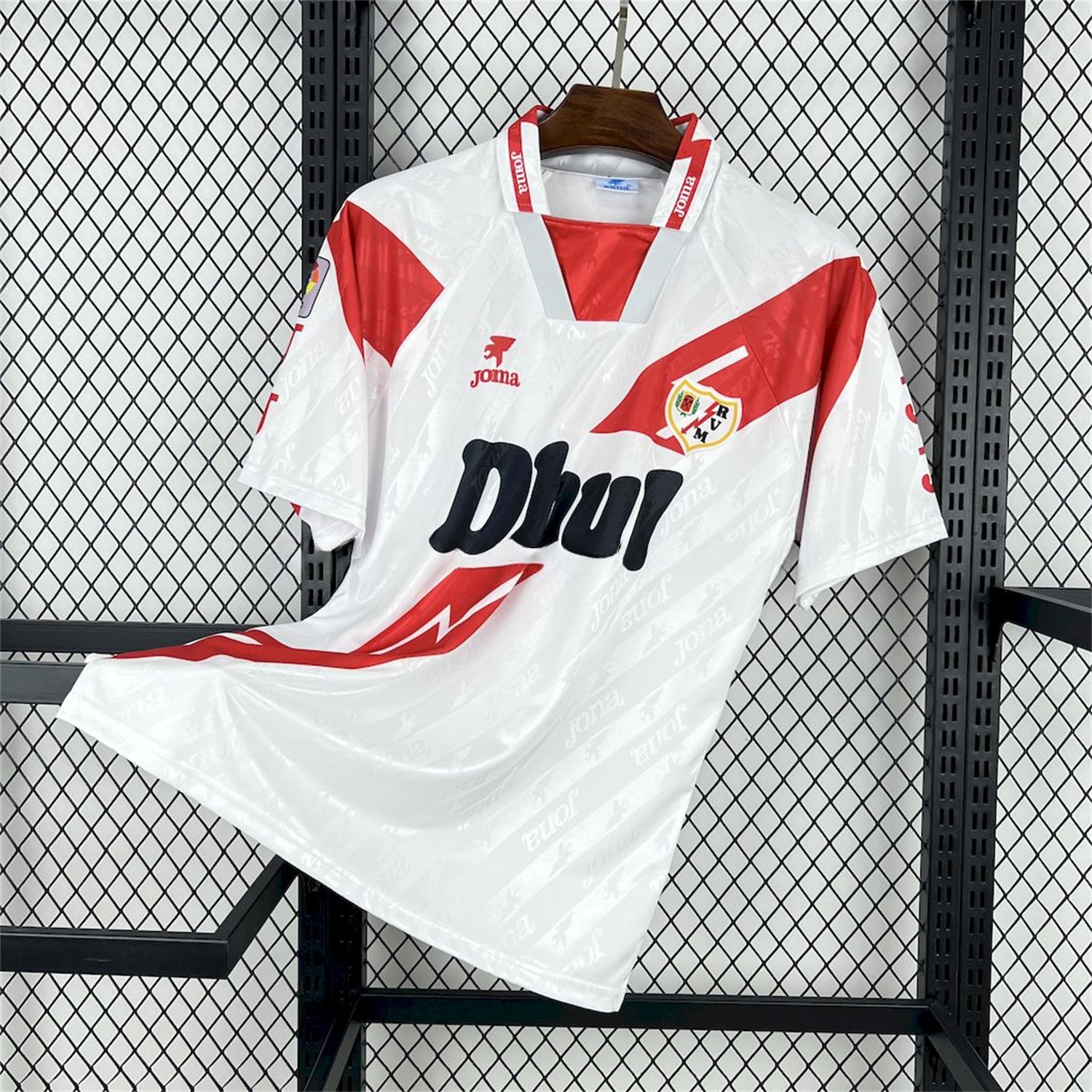 Retro Rayo Vallecano 1994-95 Home Jersey - ReplicasJersey