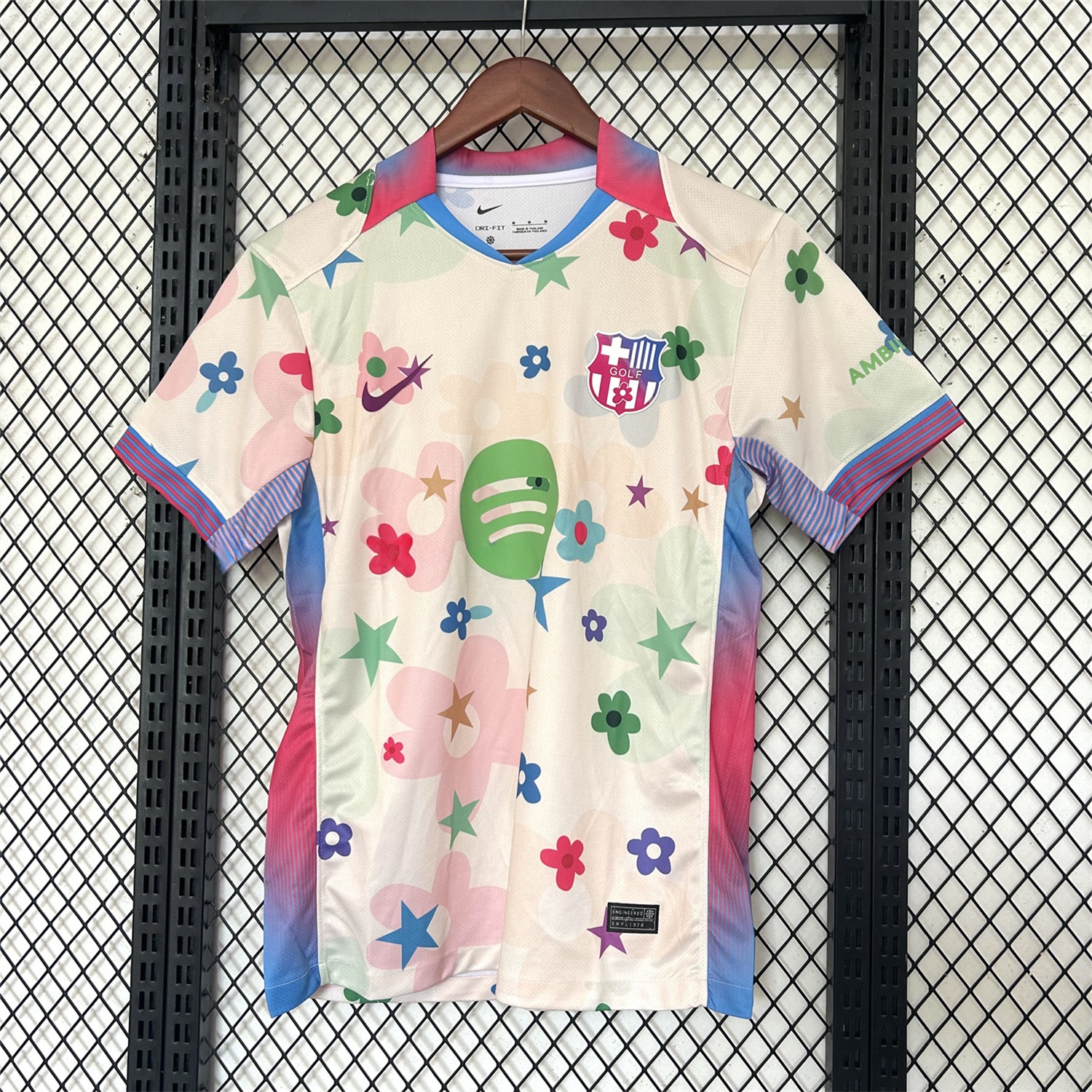 B.A.R.S.A 25-26 Stars And Flowers Pink Special Jersey - Fans Version - ReplicasJersey