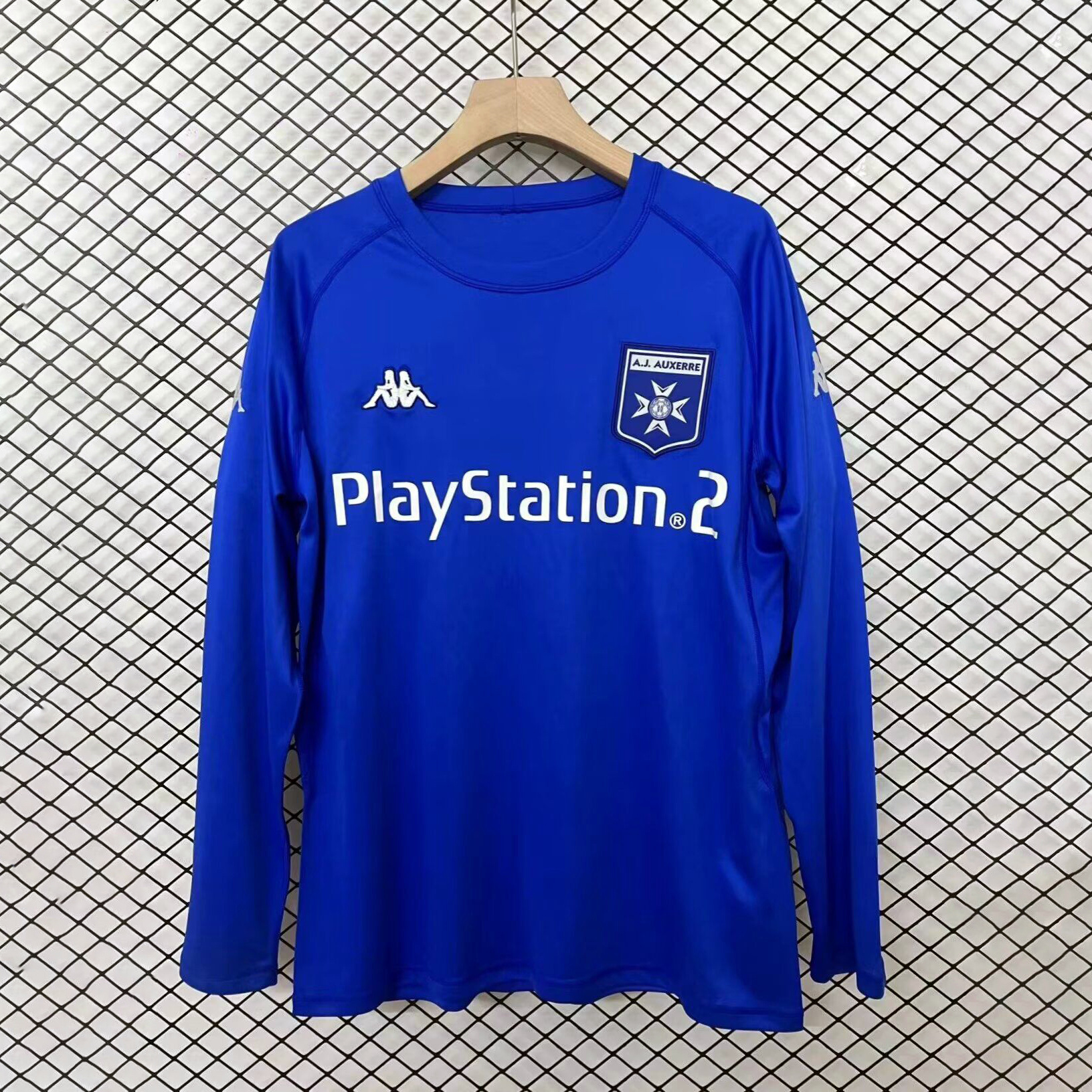 Retro AJ Auxerre 2003-04 Away Long Sleeves Jersey - ReplicasJersey