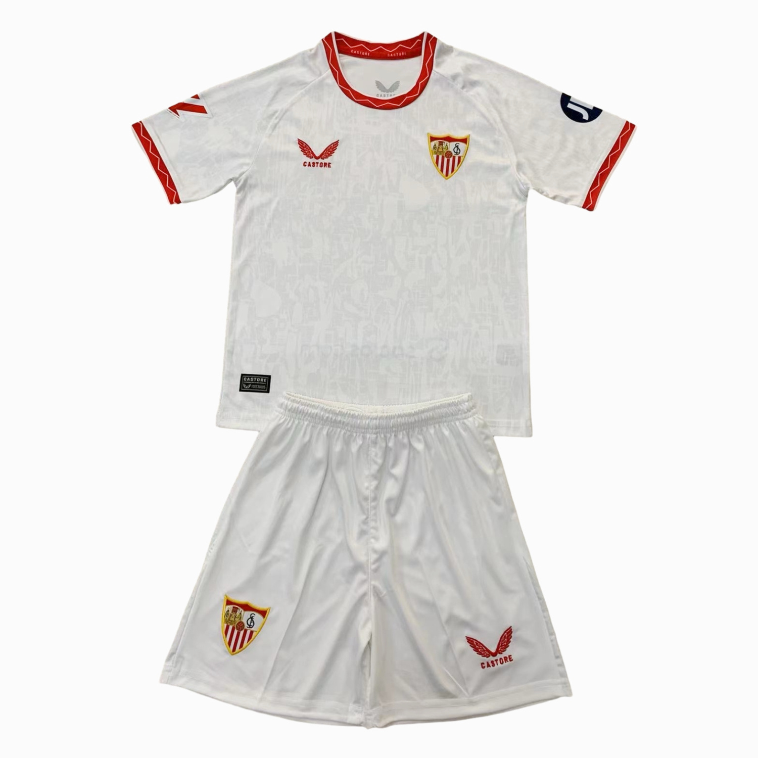 Sevilla FC 24-25 Home Men's Adult Jersey Set - Fans Version - ReplicasJersey