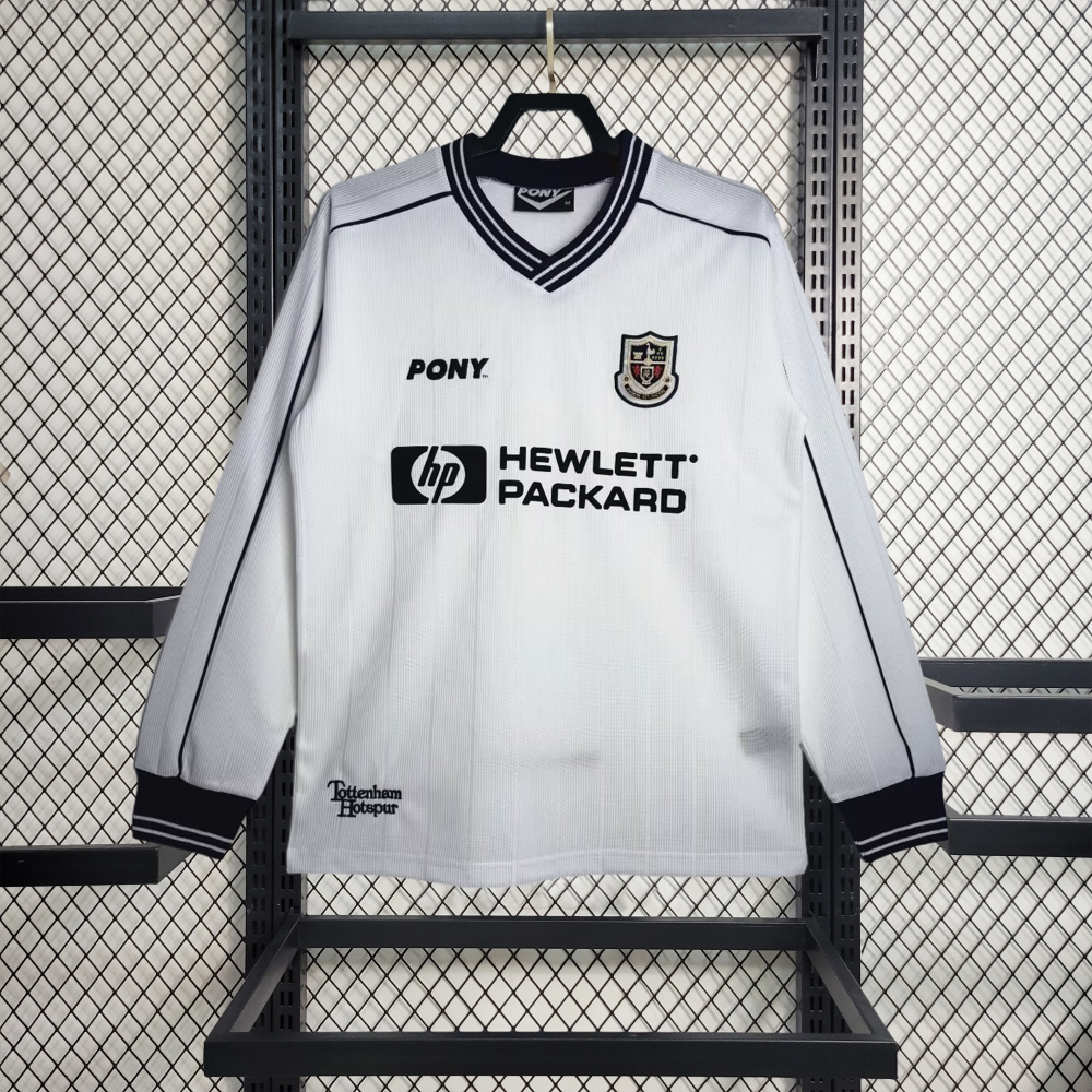 Retro Tottenham Hotspur 1997-99 Home Long Sleeve Jersey - ReplicasJersey
