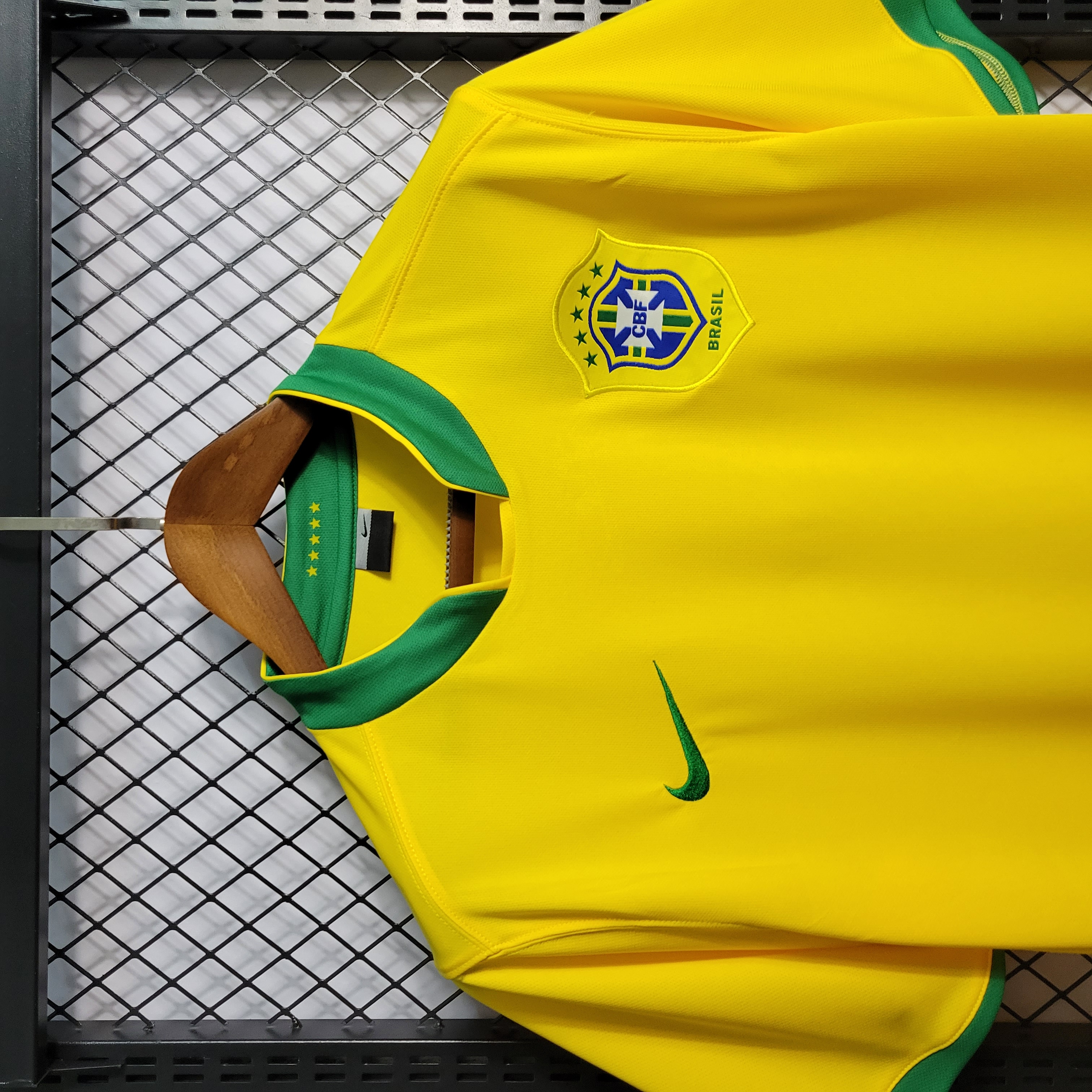 Retro Brazil 2006 Home Stadium Jersey - ReplicasJersey