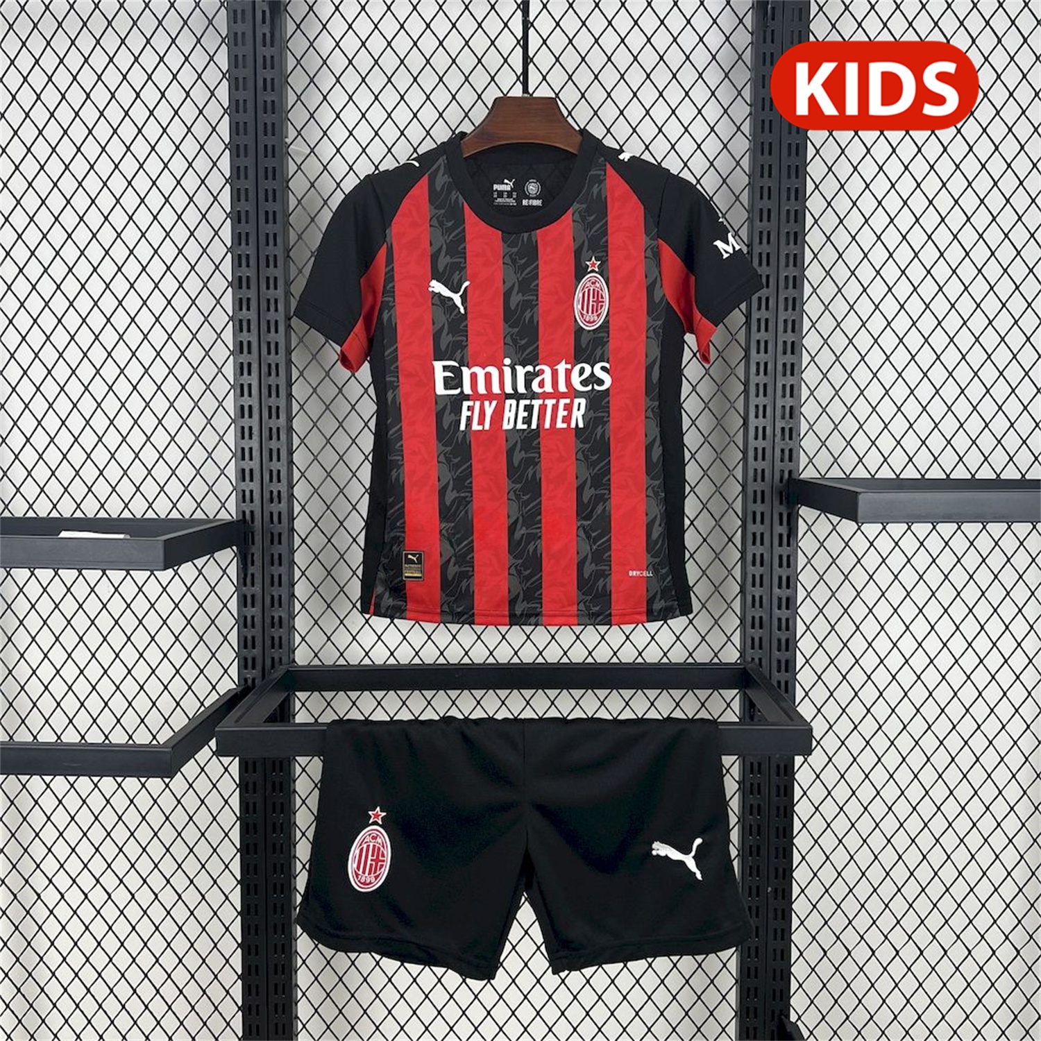AC Milan 25-26 Home Kids Kit - ReplicasJersey