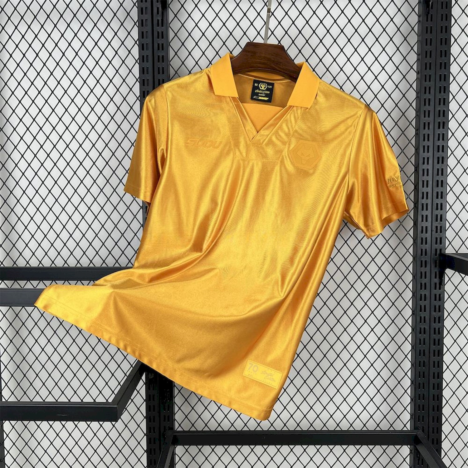 Wolverhampton Wanderers Wolves 24-25 70th Anniversary Jersey - Fans Version - ReplicasJersey