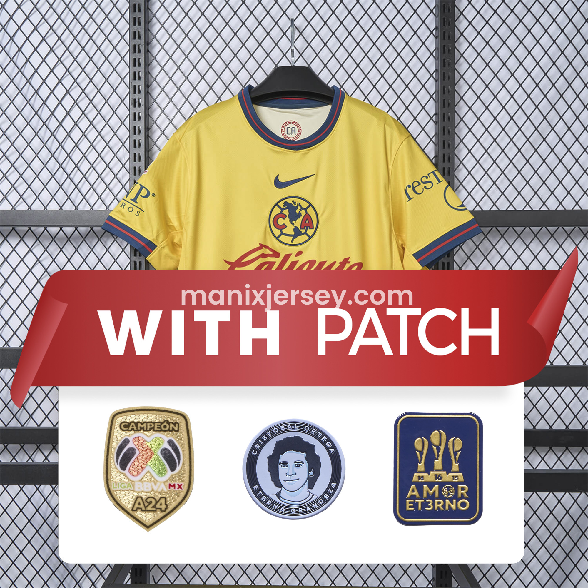 【Pac-Man Version】Club América 24-25 Home Jersey - Fans Version - ReplicasJersey