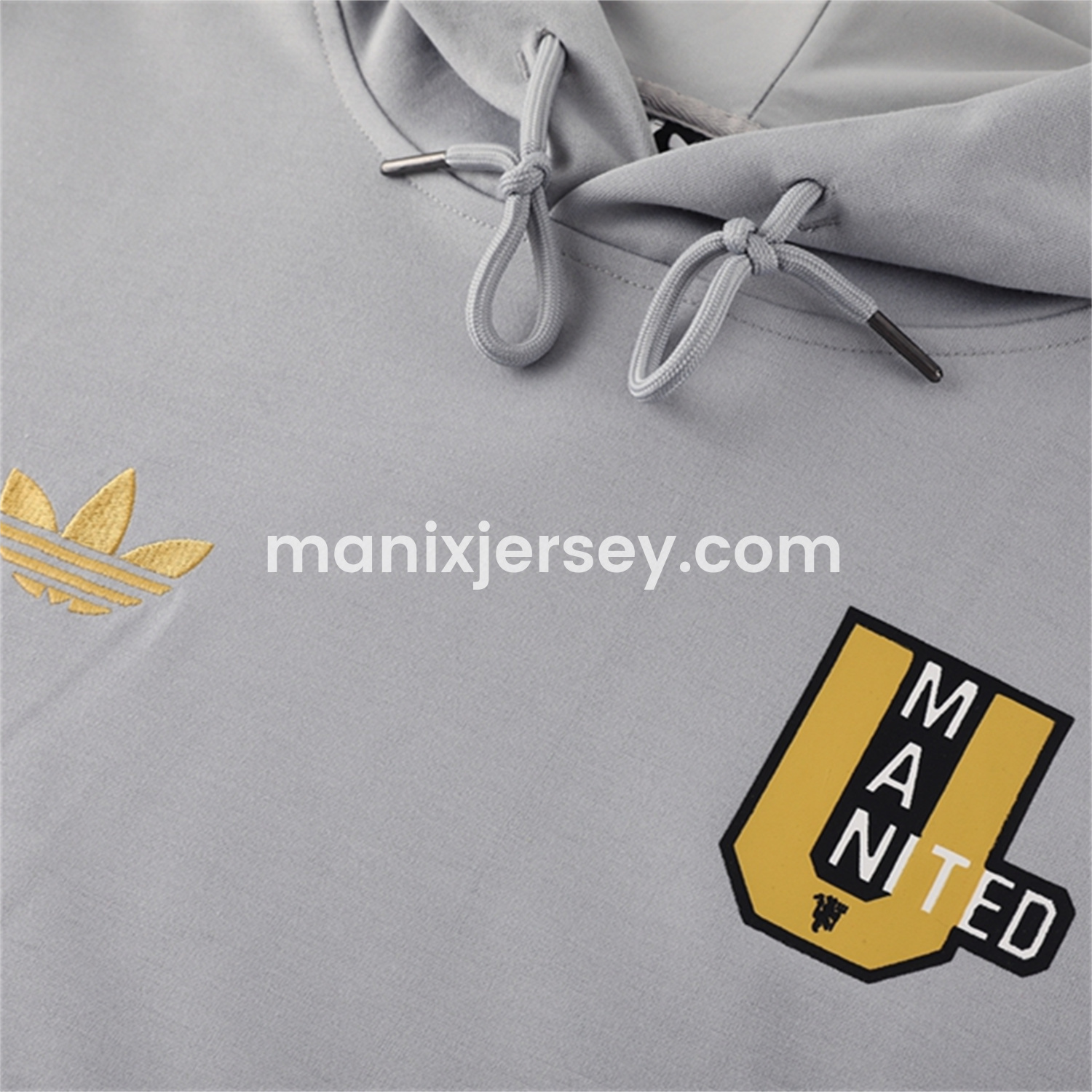 Manchester United 25-26 Originals Varsity Hoodie Set - Grey Hoodie and Pants - ReplicasJersey