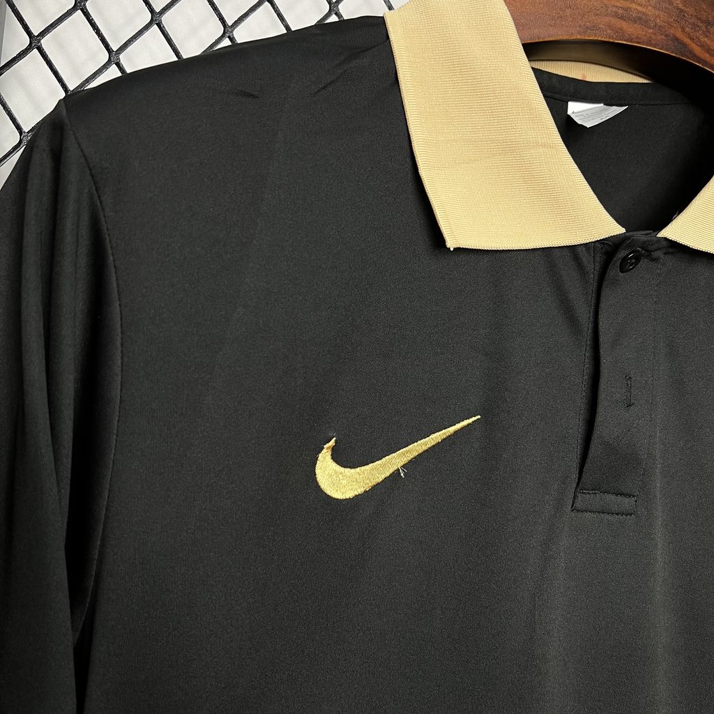 B.A.R.S.A 24-25 Black Gold Polo Shirt - Fans Version - ReplicasJersey