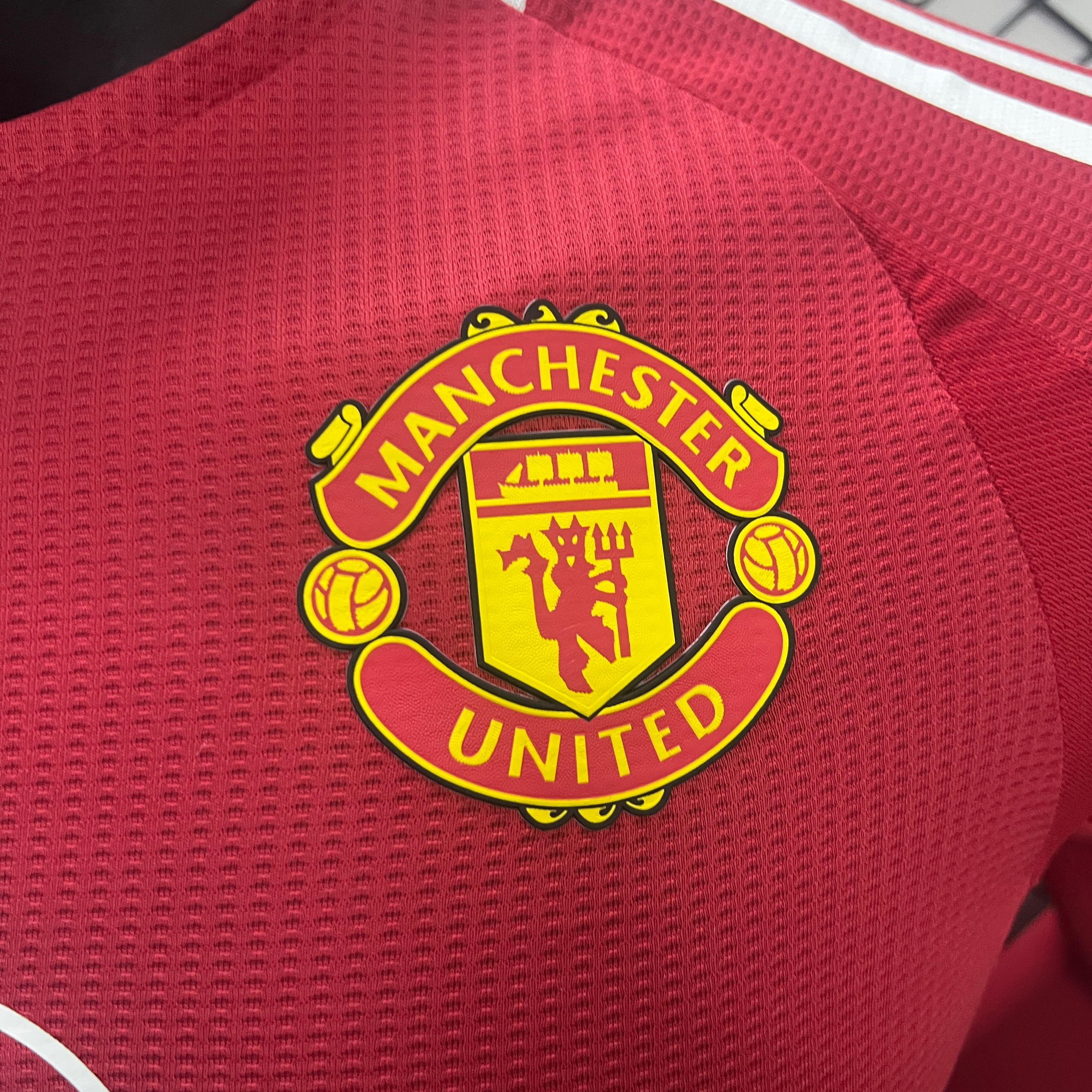 Manchester United 24-25 Home Long Sleeve Jersey - Player Version - ReplicasJersey
