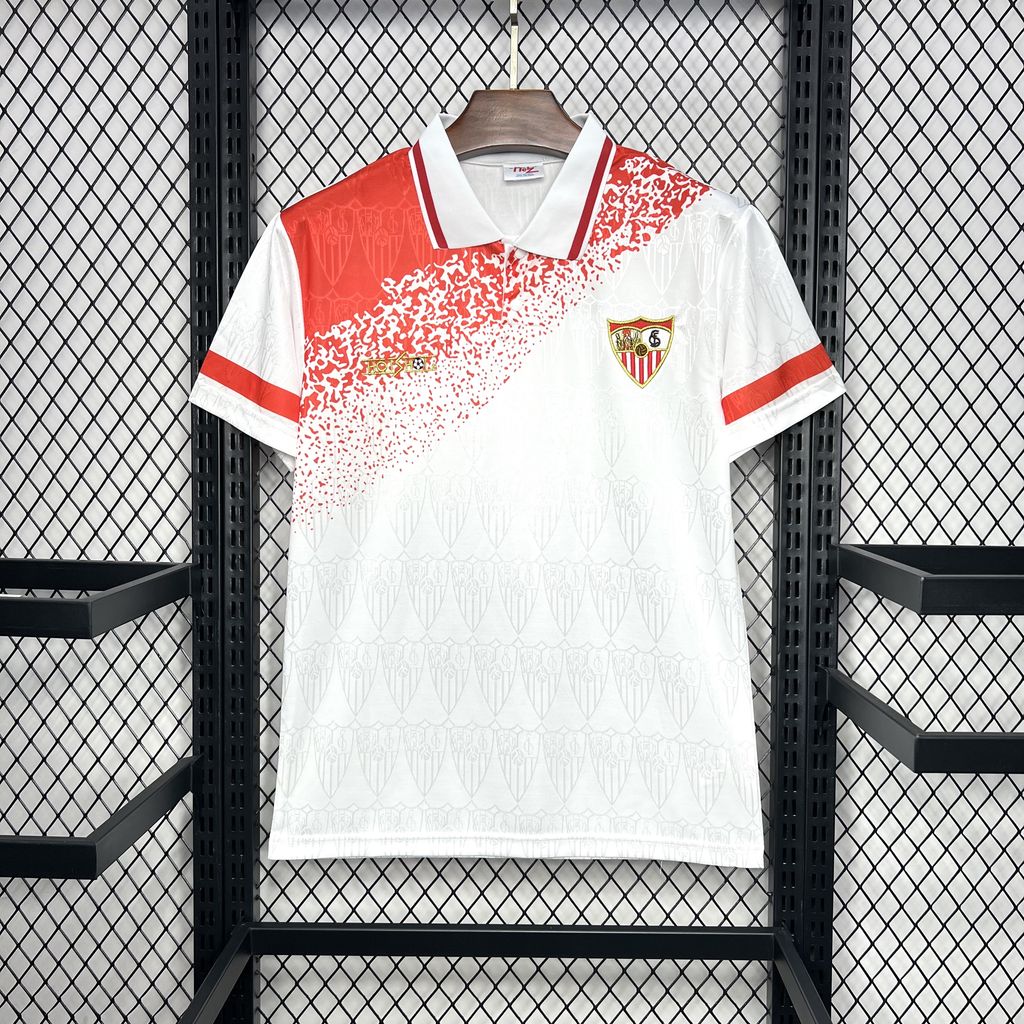 Retro Sevilla FC 1993-94 Home Jersey - ReplicasJersey