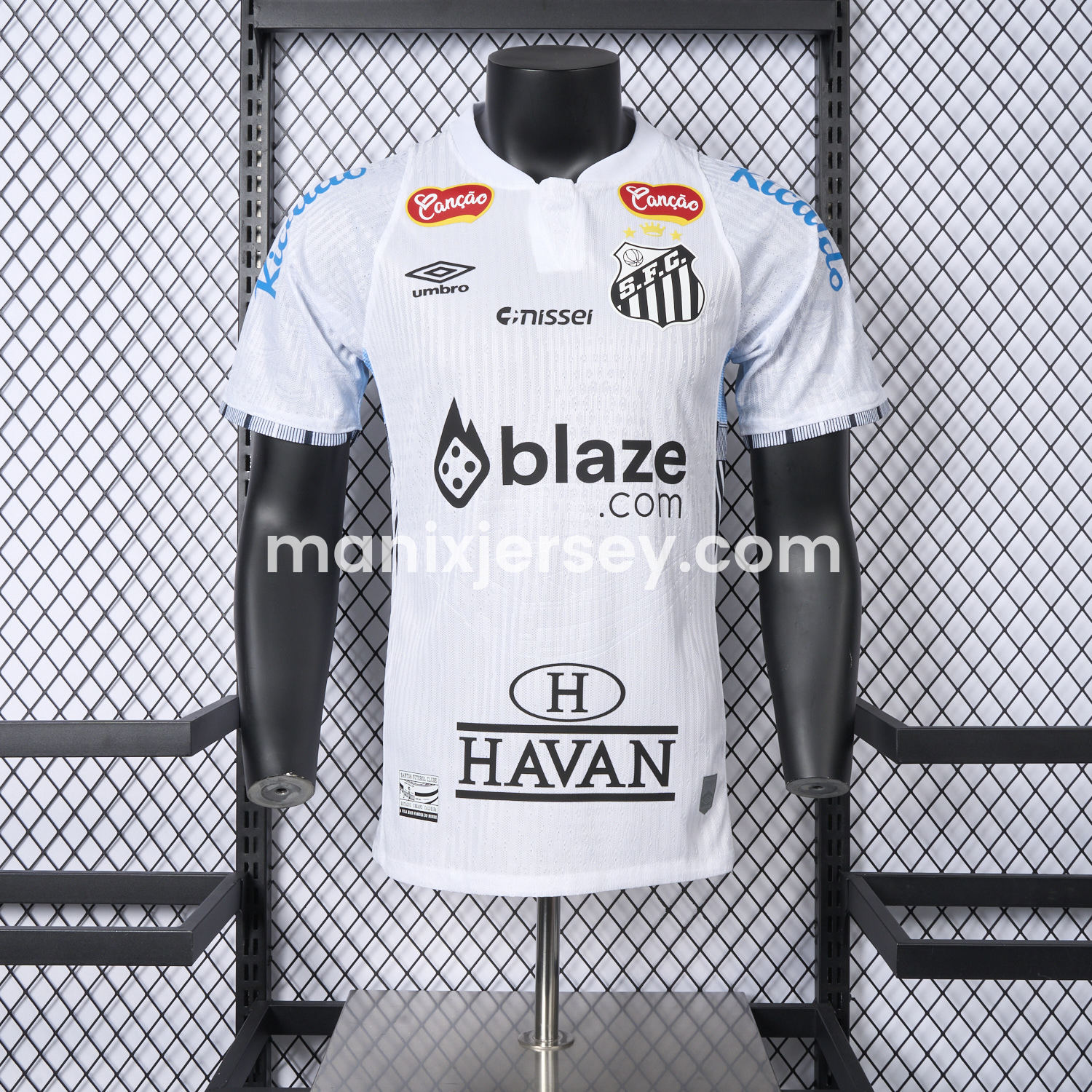 Santos 25-26 Home Jersey With Sponsors - Player Version - ReplicasJersey