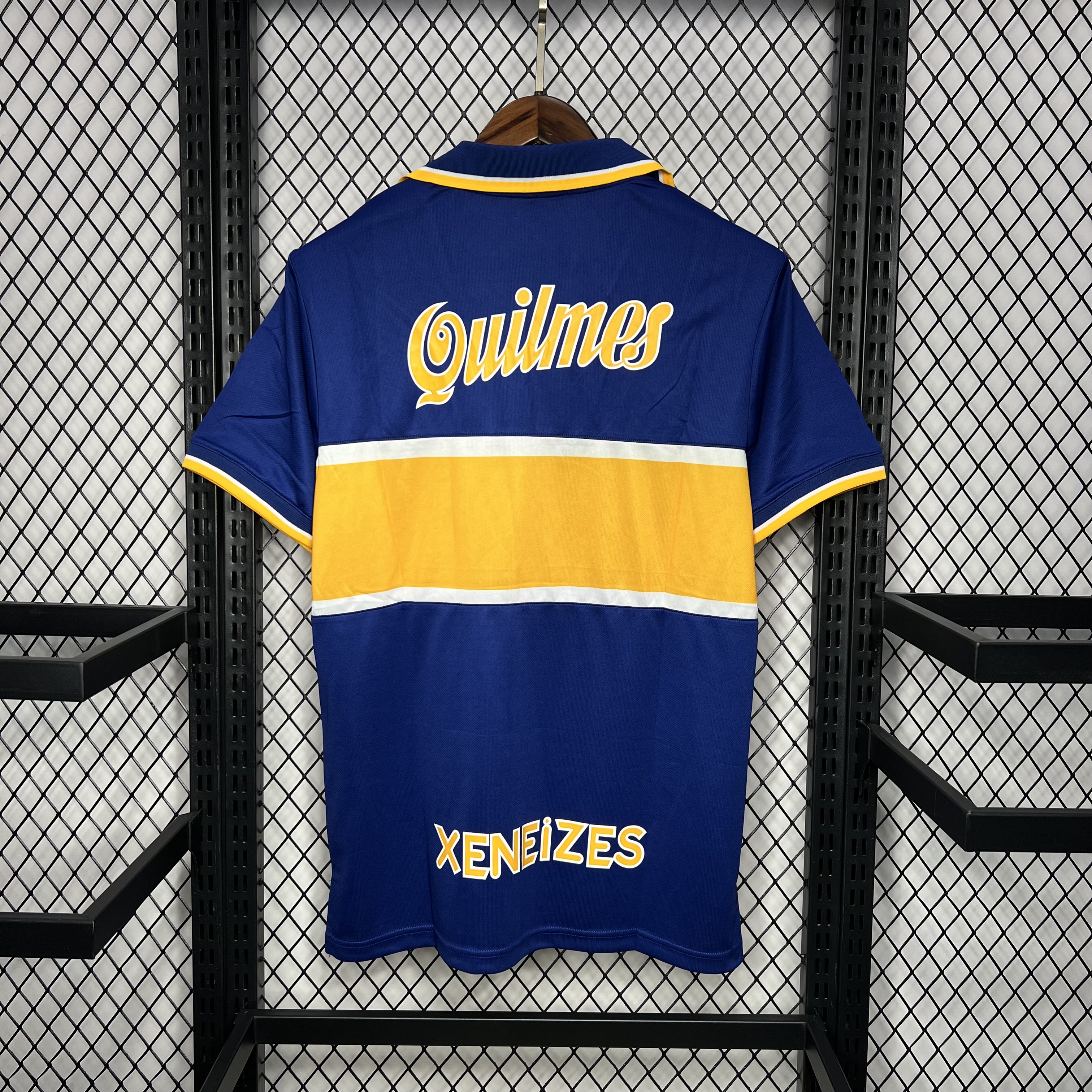 Retro Boca Juniors 1996-97 Home Stadium Jersey - ReplicasJersey