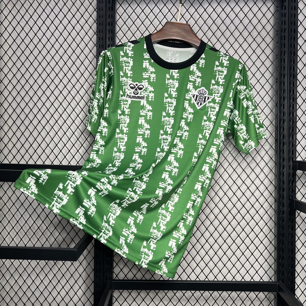 Real Betis 24-25 Pre-Match Jersey - Fans Version - ReplicasJersey