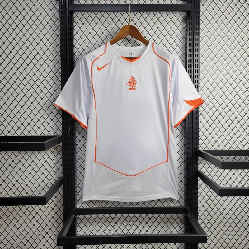 Retro Netherlands 2004 Away Jersey - ReplicasJersey