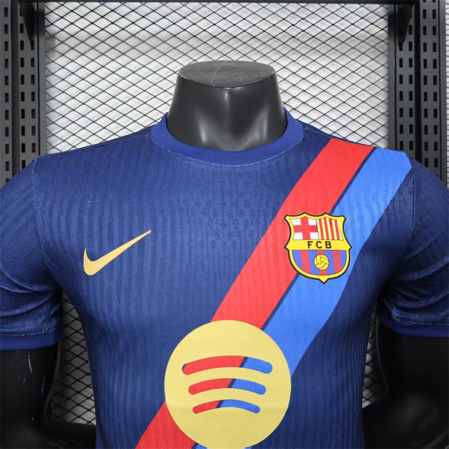 B.A.R.S.A 25-26 Red & Blue Guards Dark Blue Special Jersey - Player Version - ReplicasJersey