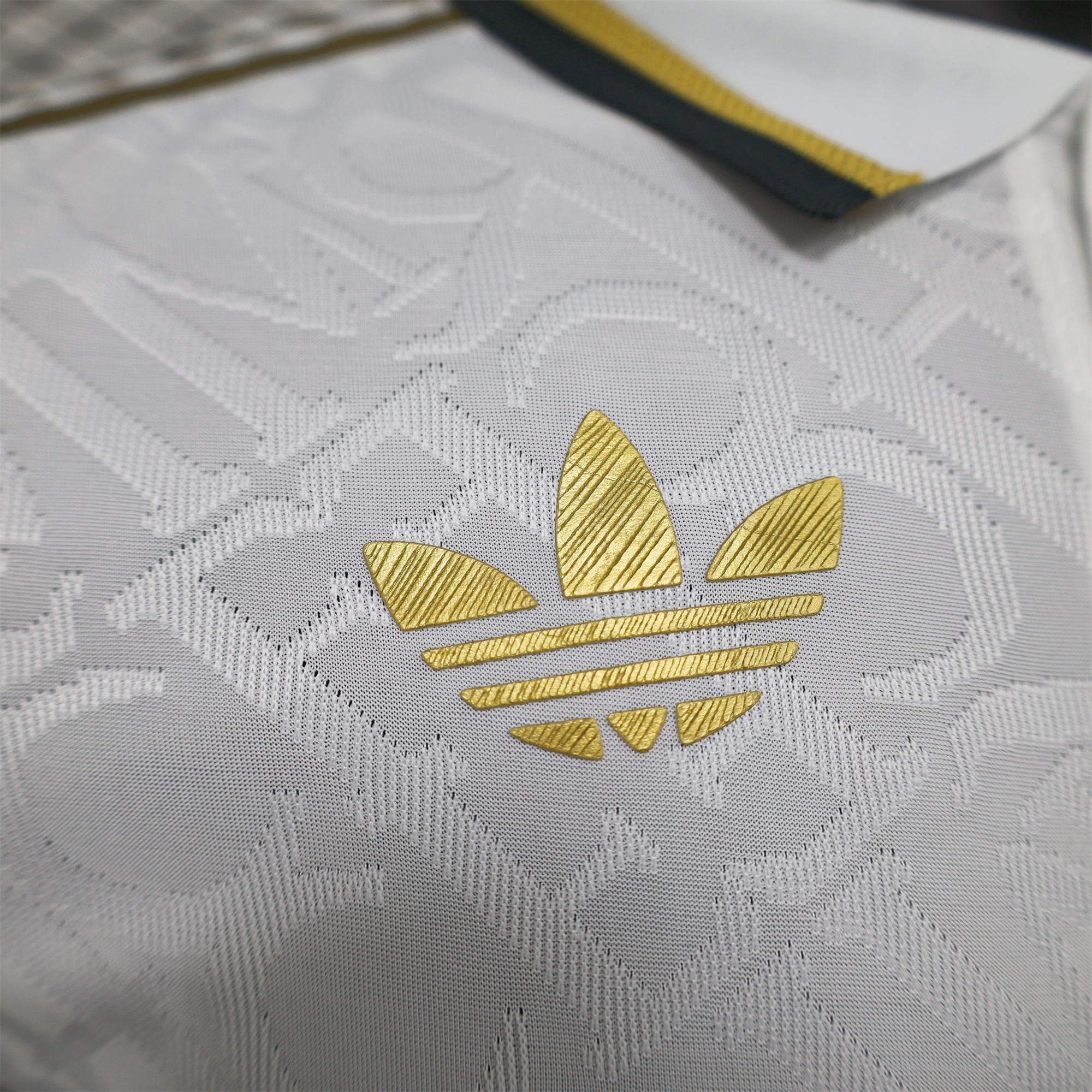 Real Madrid 24-25 White Gold Special Edition Jersey - Player Version - ReplicasJersey