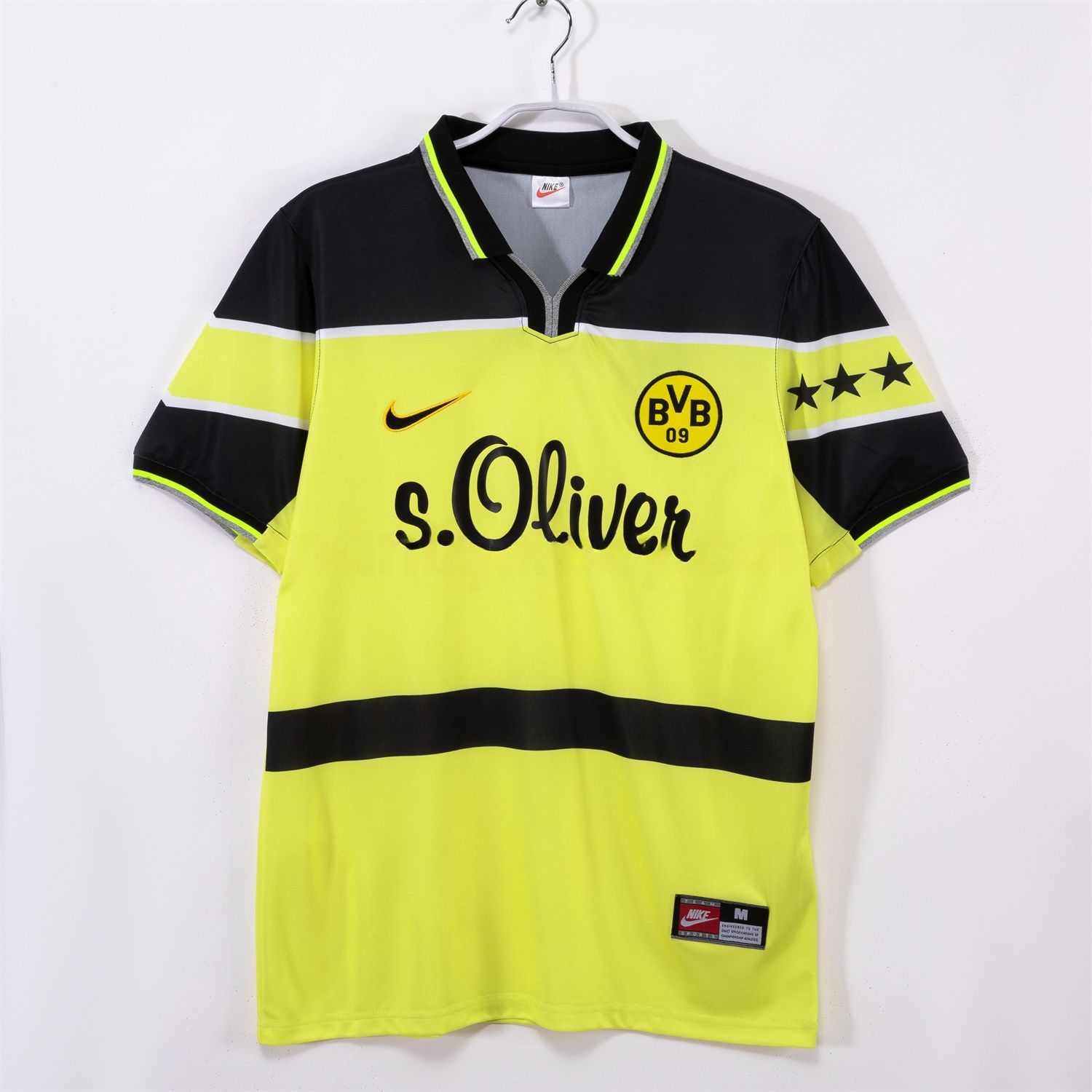 Retro Dortmund 1997-98 Home Jersey - ReplicasJersey