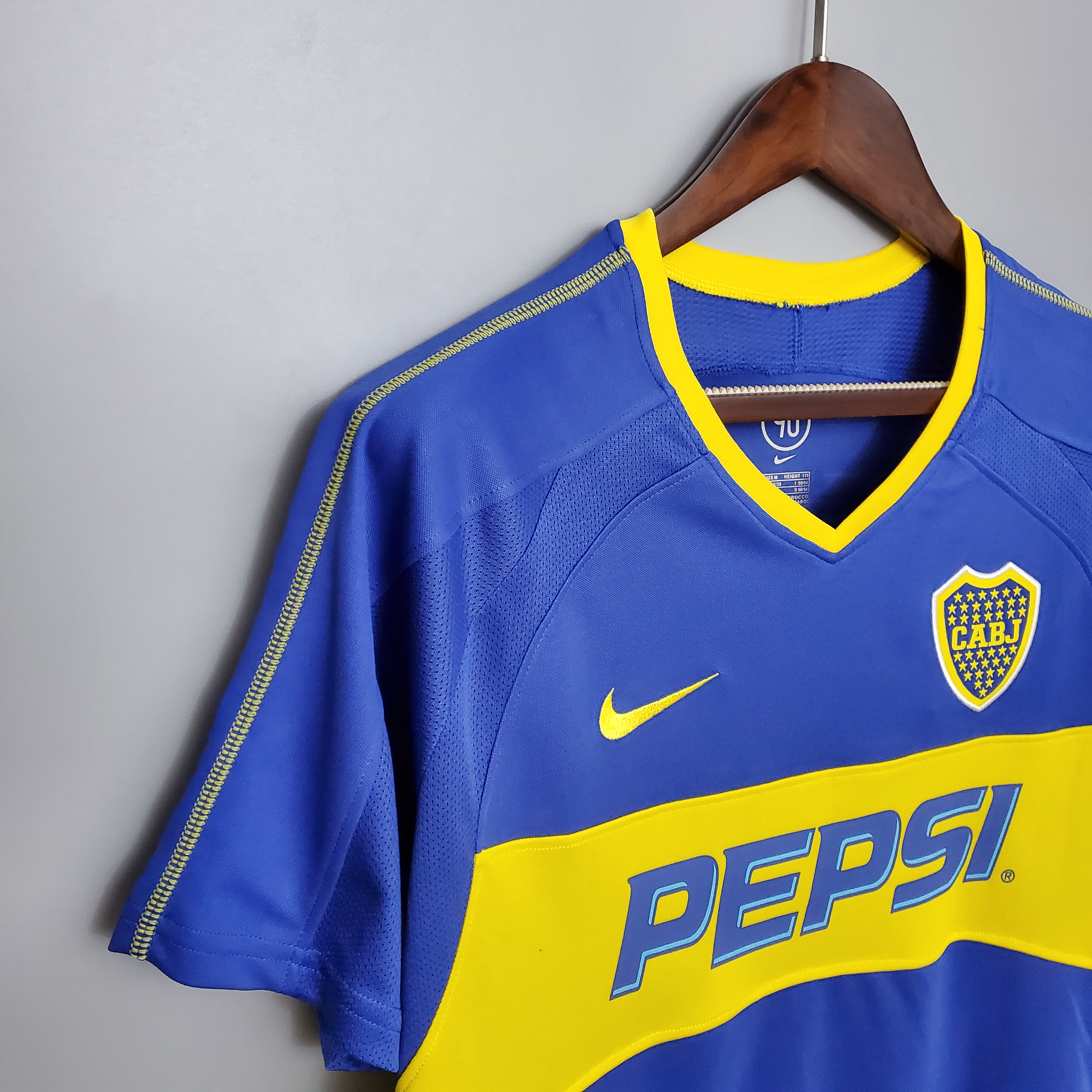 Retro Boca Juniors 2003-04 Home Stadium Jersey - ReplicasJersey