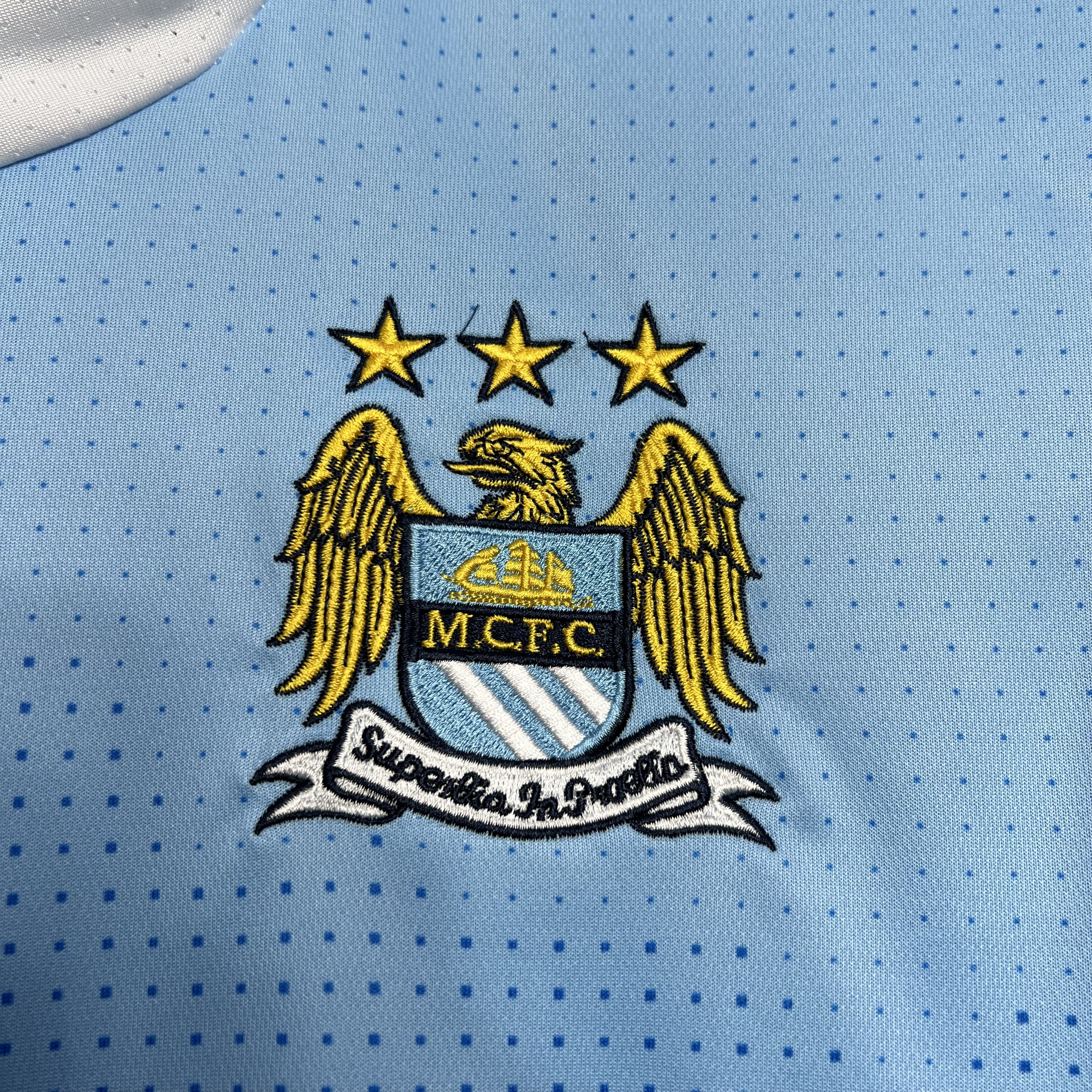 Retro Manchester City 2011-12 Home Stadium Jersey - ReplicasJersey