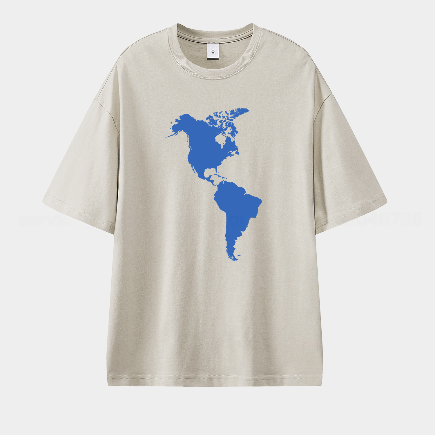 Club América Map Of The American Continent Unisex Pure Cotton T-shirt - ReplicasJersey