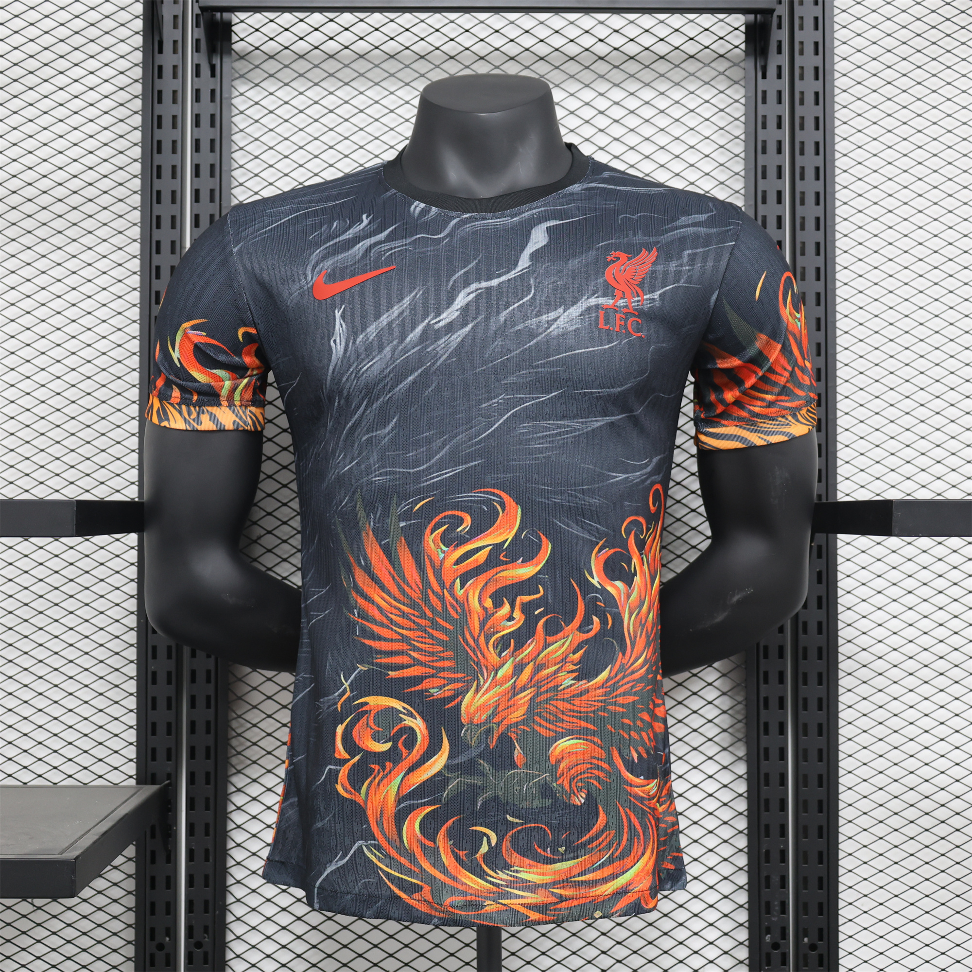 Liver.pool 24-25 Red and Black Phoenix Jersey - Player Version - ReplicasJersey