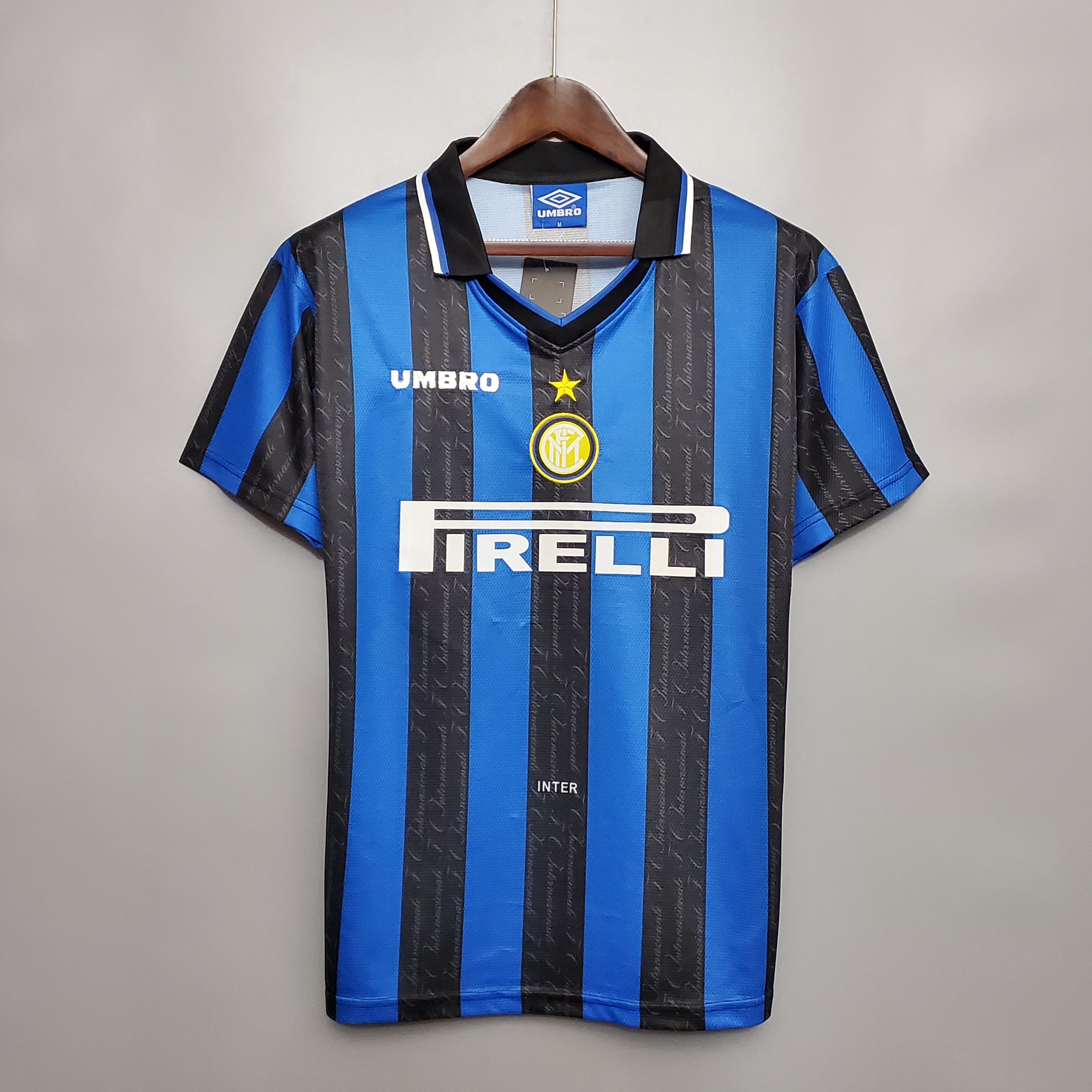 Retro Inter Milan 97-98 Home Stadium Jersey - ReplicasJersey