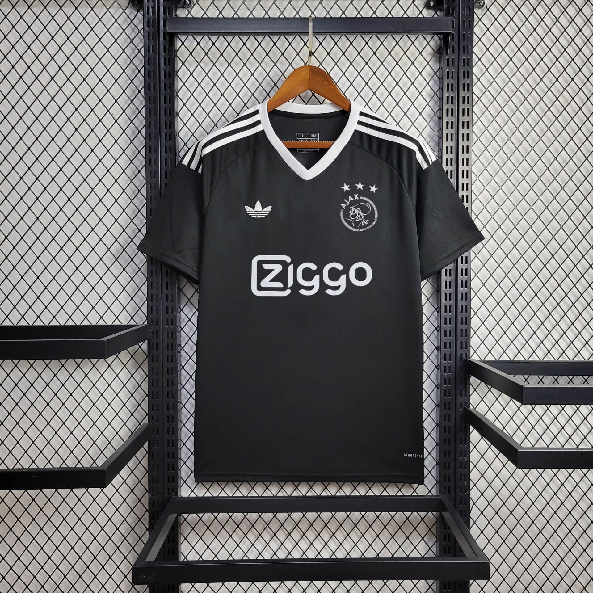 Ajax 24-25 Third Goalkeeper Black Jersey - Fans Version - ReplicasJersey