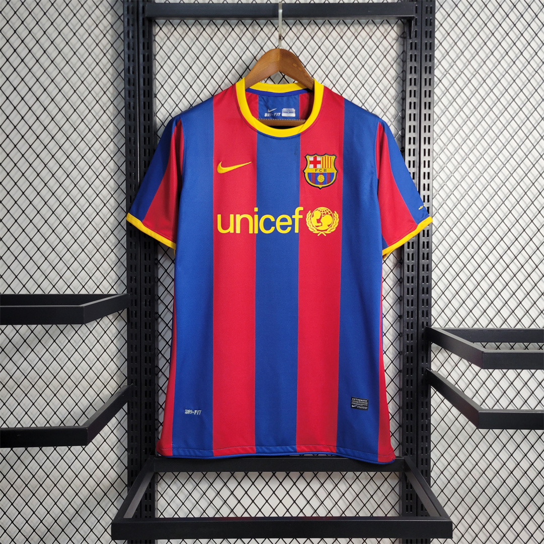B.A.R.S.A Retro 10-11 Home Stadium Jersey - ReplicasJersey