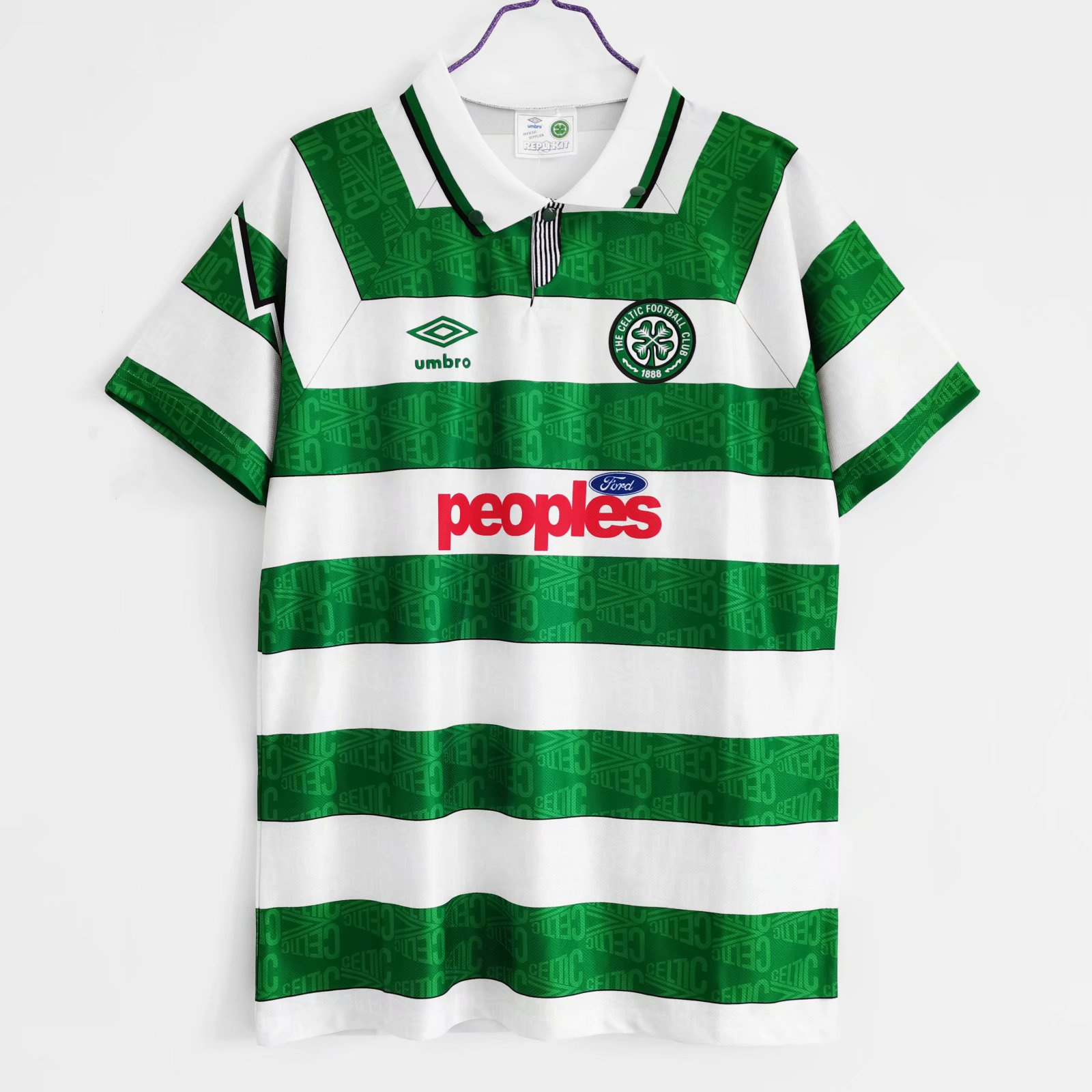 Retro Celtic 1991-92 Home Stadium Jersey - ReplicasJersey