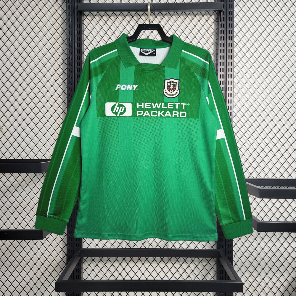 Retro Tottenham Hotspur 1997-99 Green Goalkeeper Long Sleeve Jersey - ReplicasJersey