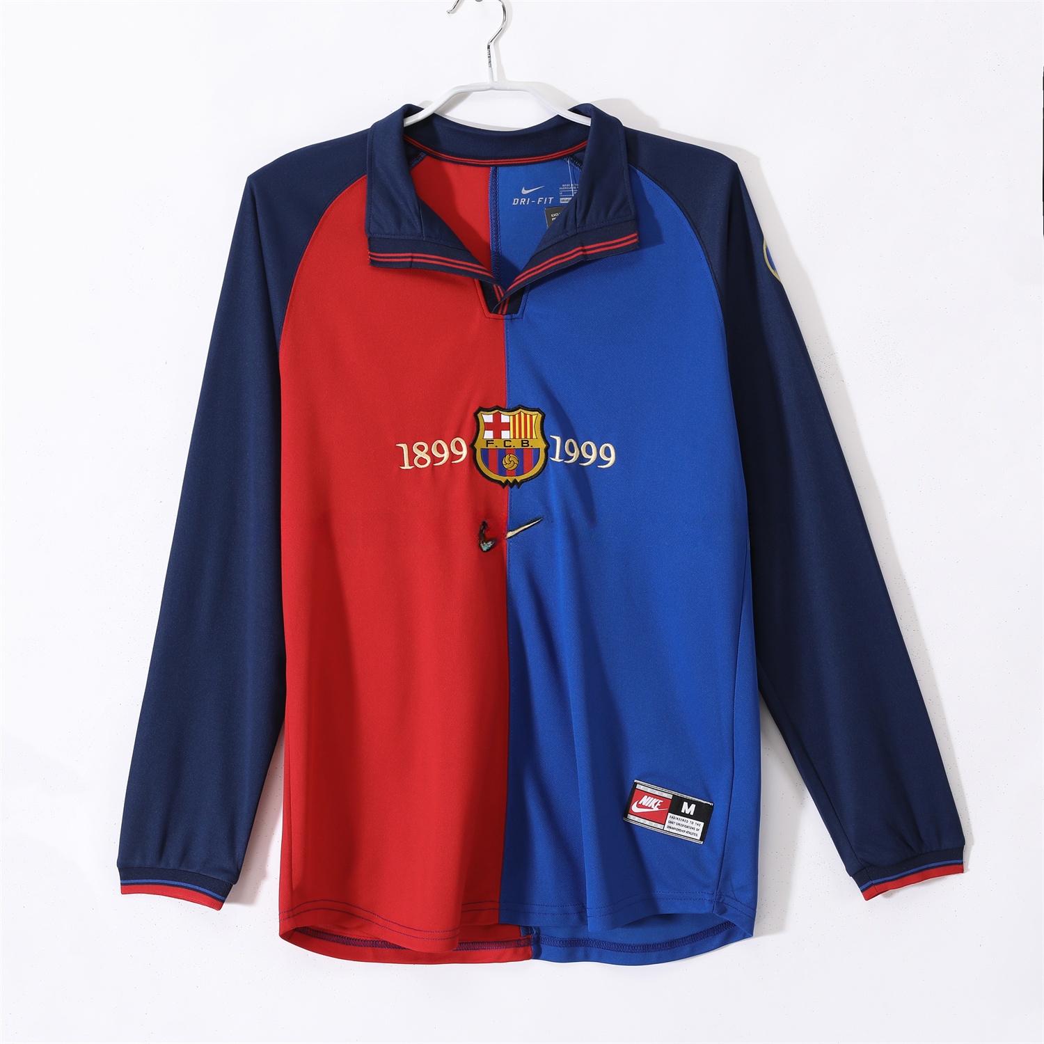 B.A.R.S.A Retro 99-00 Home Long Sleeves Jersey - ReplicasJersey