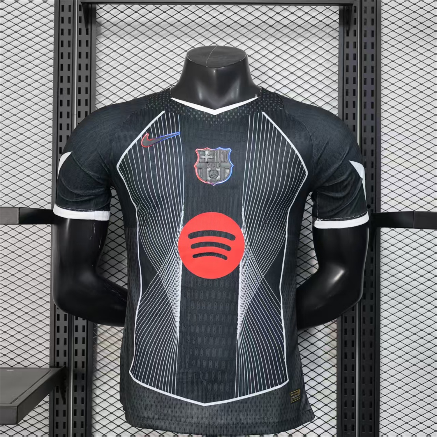 B.A.R.S.A 25-26 Black Big LOGO Special Jersey - Player Version - ReplicasJersey