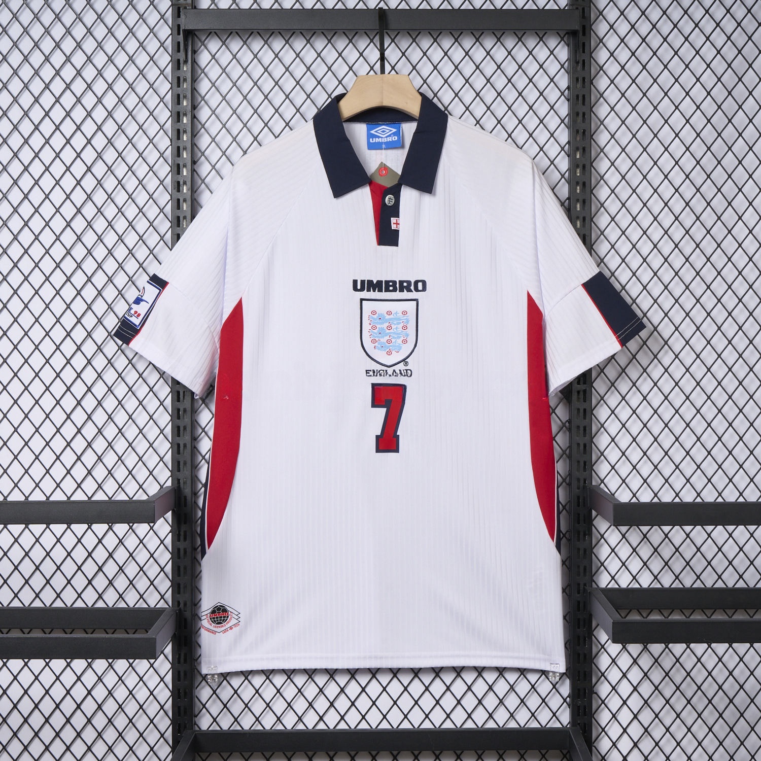 Retro England 1998 Home Jersey - ReplicasJersey