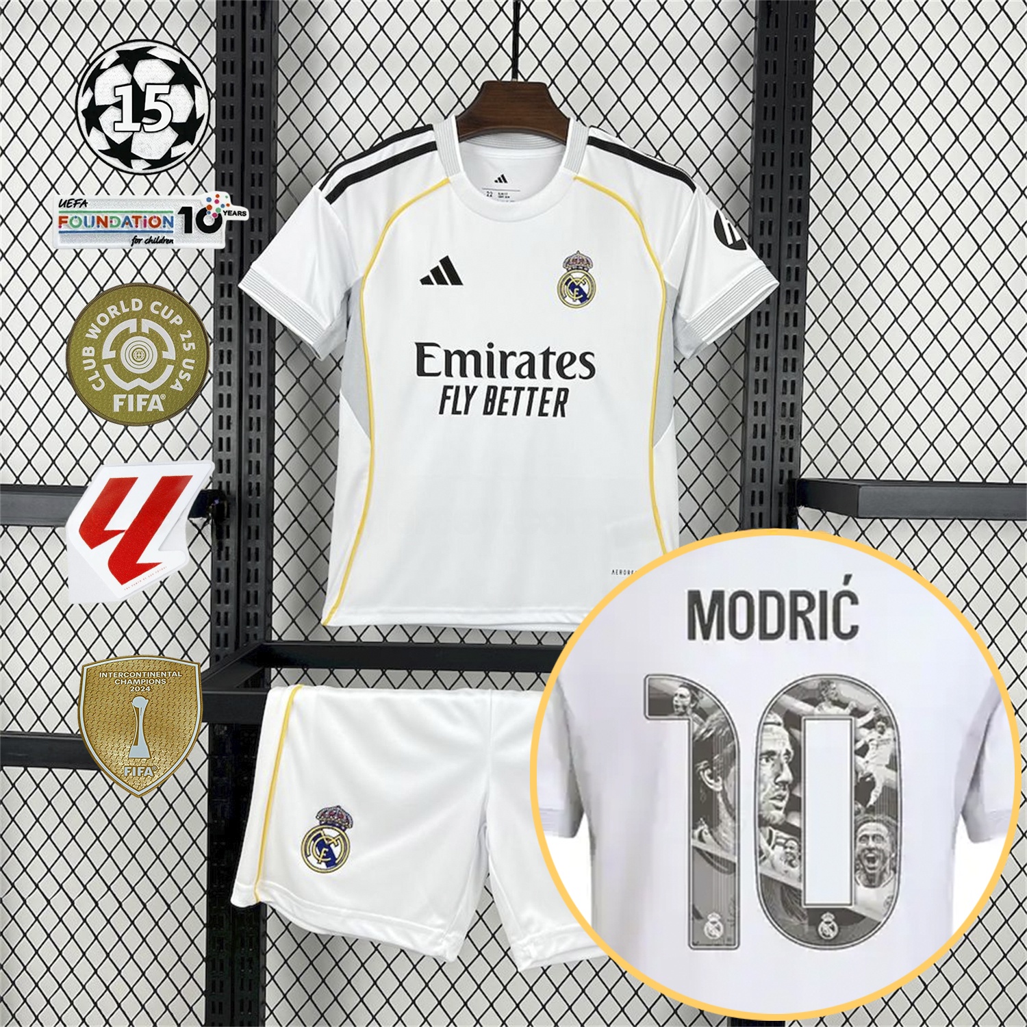 Real Madrid 25-26 Home Modrić Limited Edition Kids Kit - Fans Version - ReplicasJersey