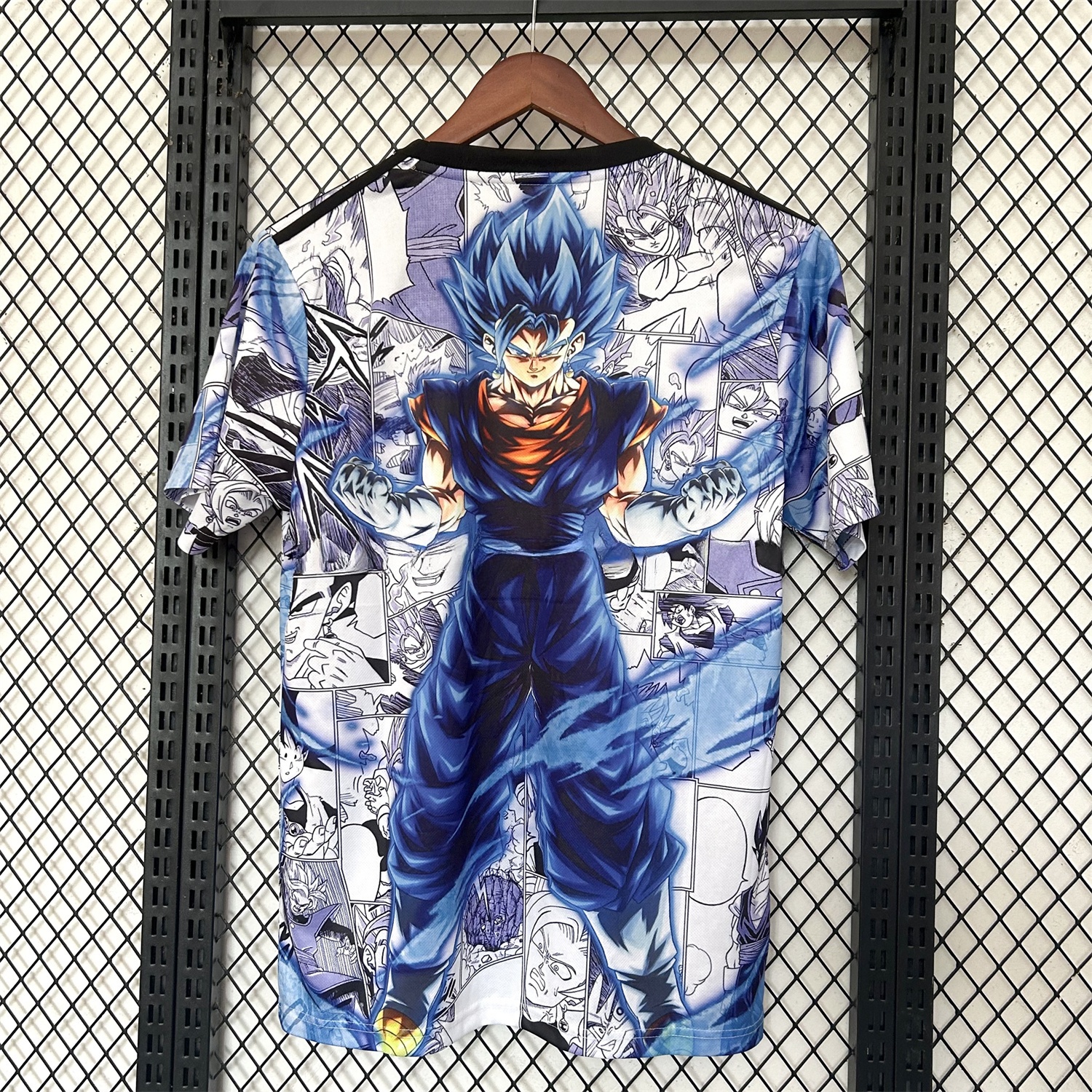 Japan 25-26 Blue Goku Black & White Background Special Jersey - Fans Version - ReplicasJersey