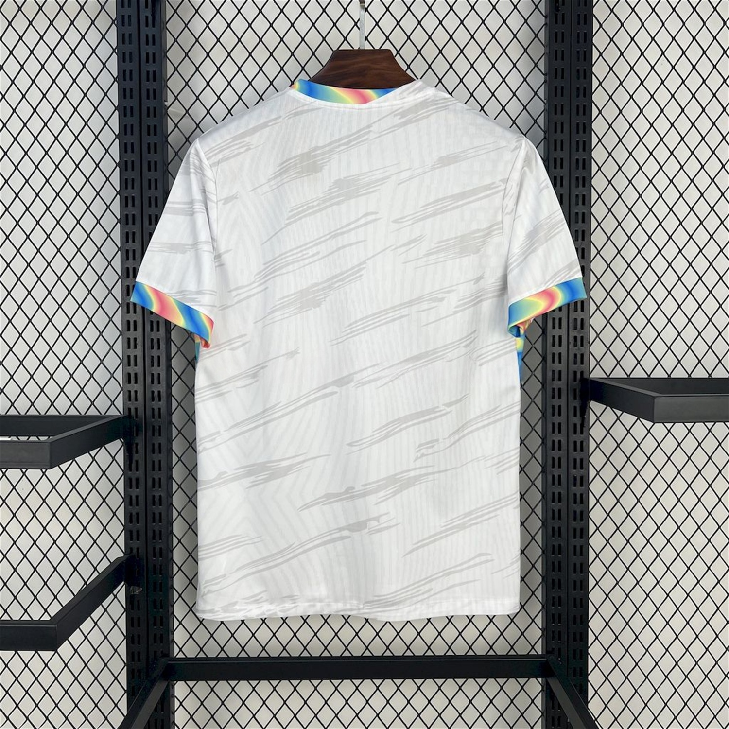 B.A.R.S.A 25-26 Colored Cuffs White Jersey - Fans Version - ReplicasJersey